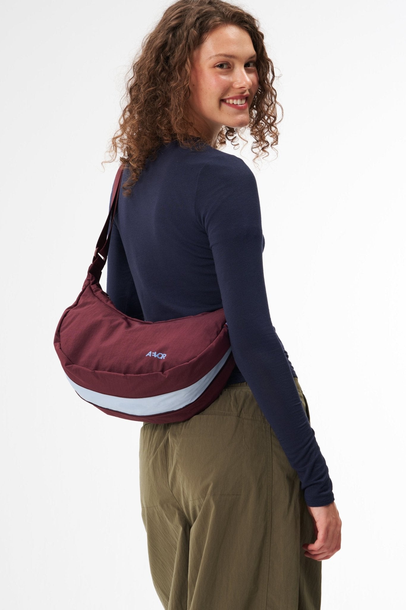 AEVOR-Bike Sling Bag-Burgundy-BACKYARD