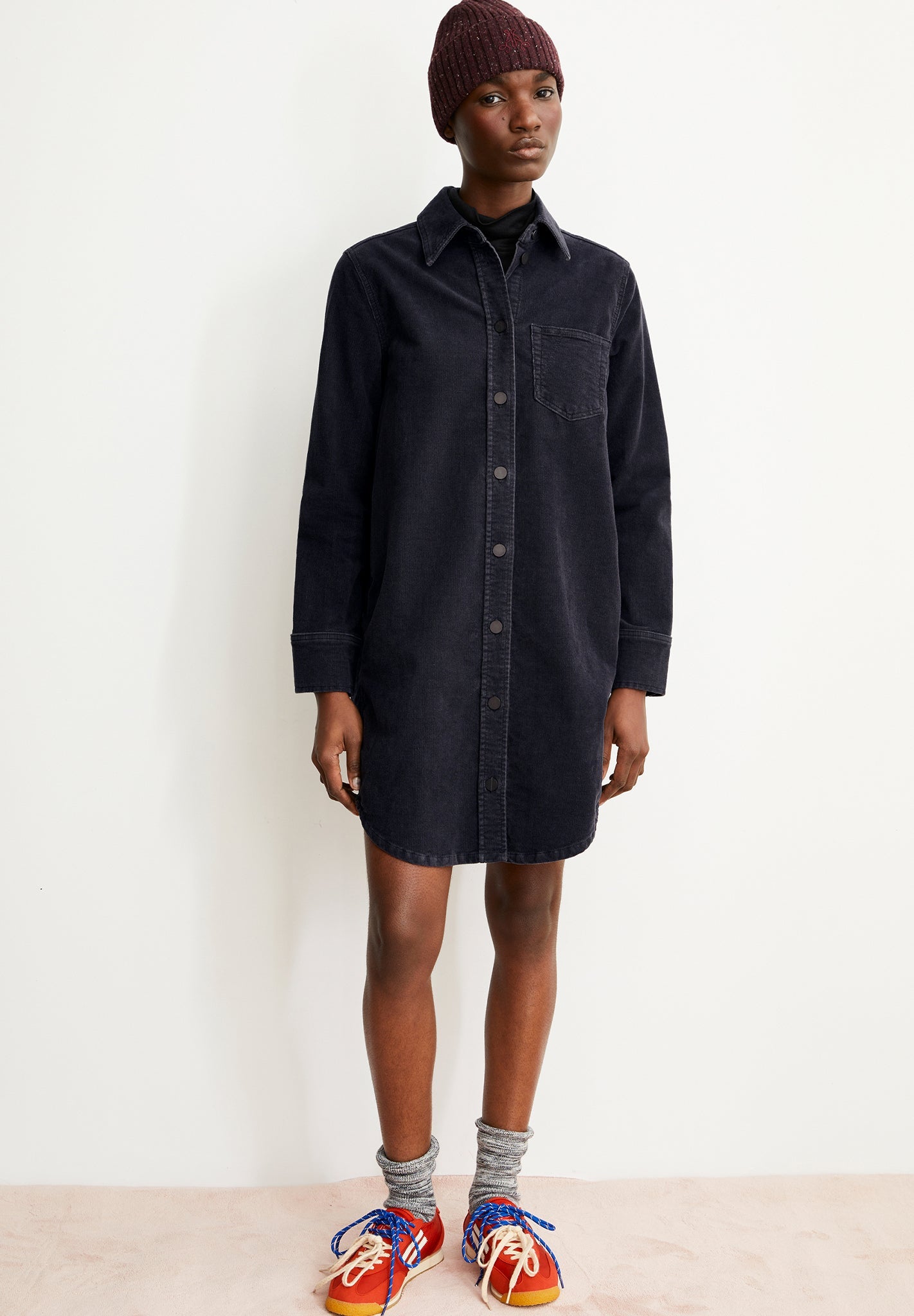 ARMEDANGELS - Aureleaa Corduroy - Dark Steel - BACKYARD