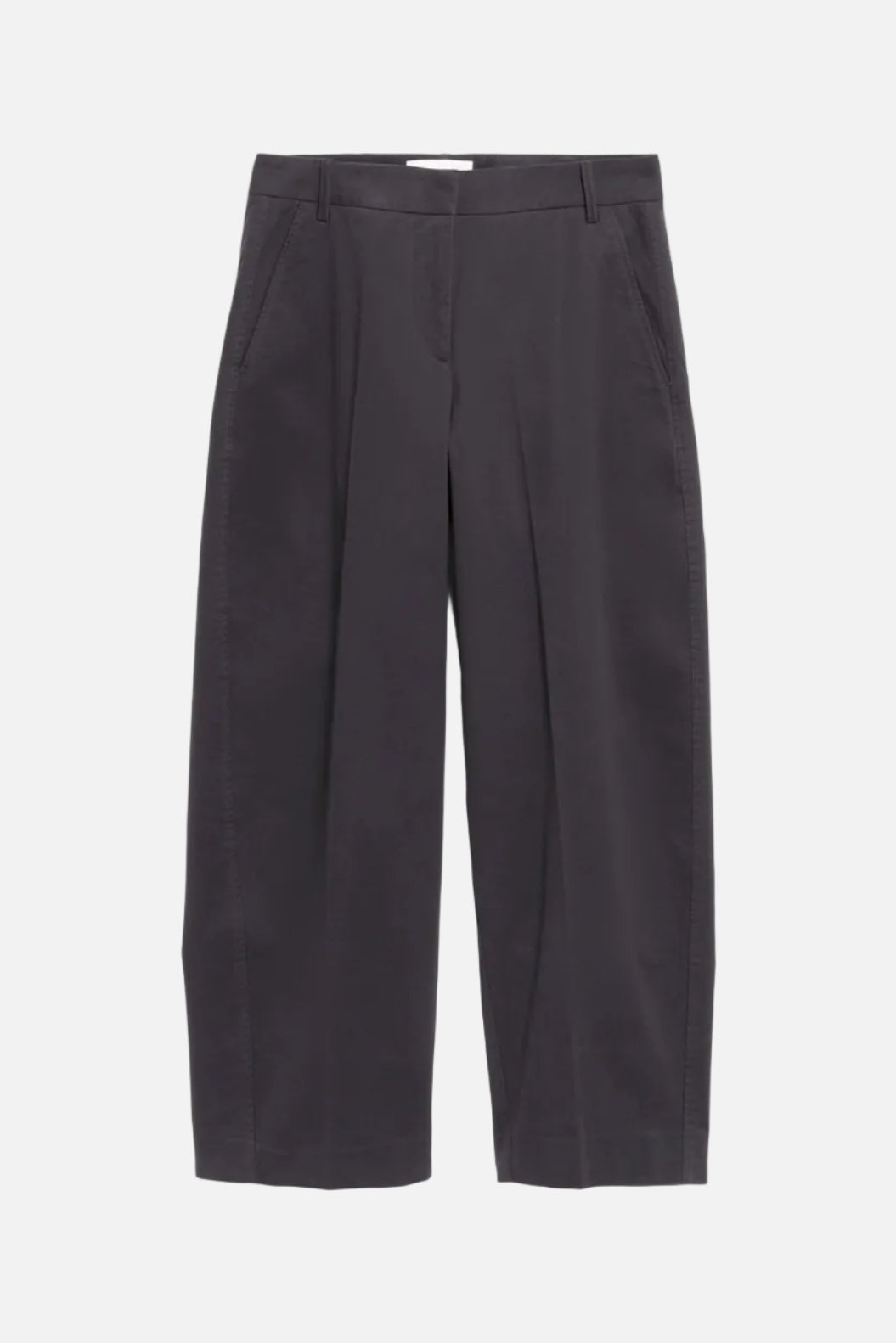 Barrel Leg Twill Pant