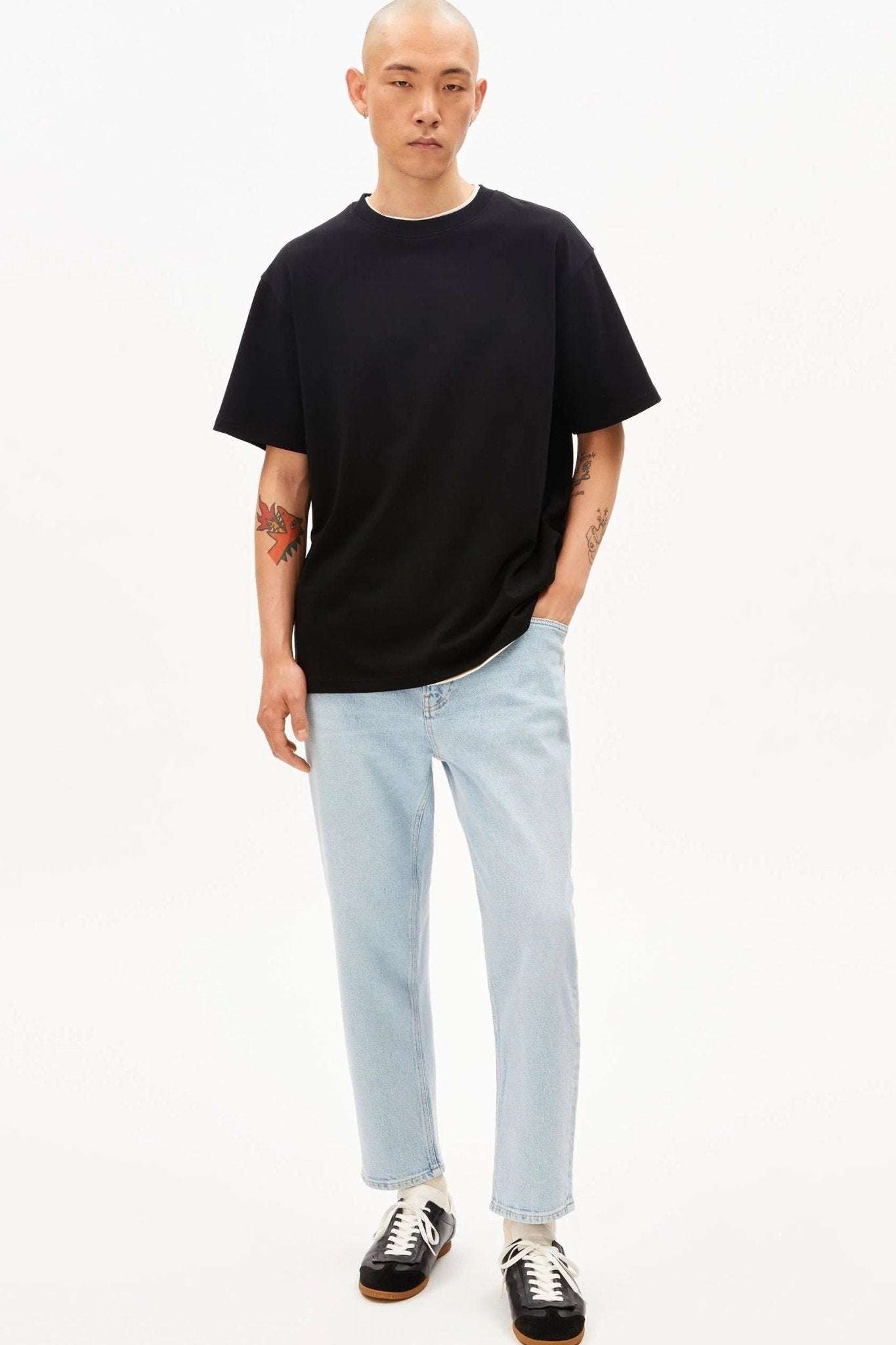 ARMEDANGELS - Maarkos Heavy Weight - Black - BACKYARD