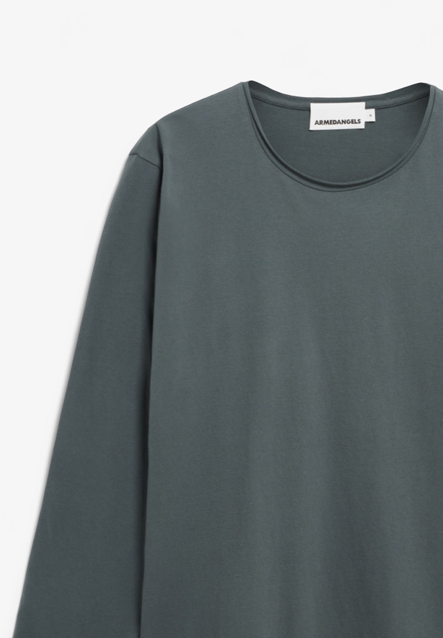 ARMEDANGELS - Maarkos LS Brushed - Space Steel - BACKYARD