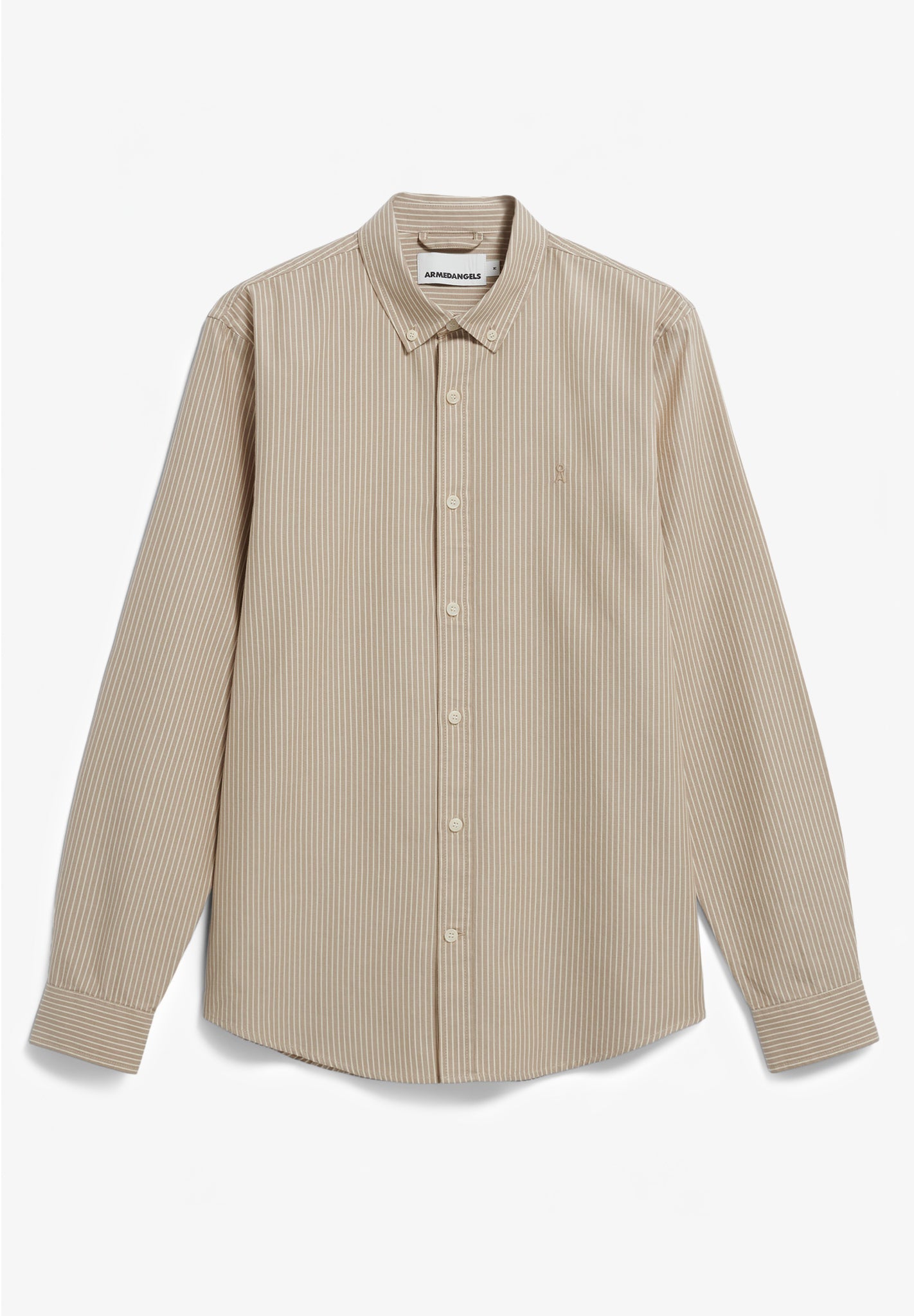 ARMEDANGELS - Quaasa Stripes - Light Sage Oatmilk - BACKYARD