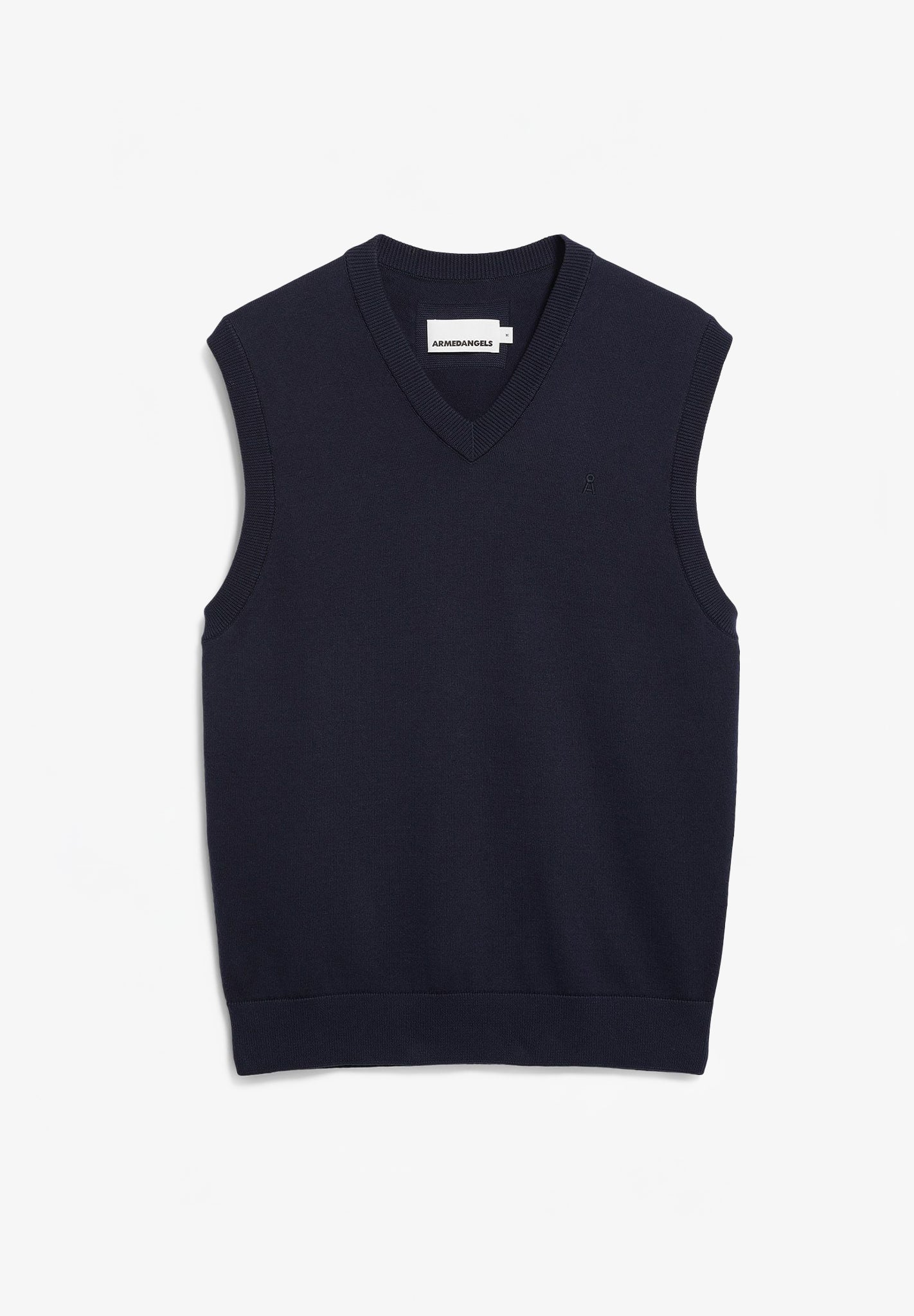 ARMEDANGELS - V - Neck Sleeveless Knit Vest - Night Sky - BACKYARD