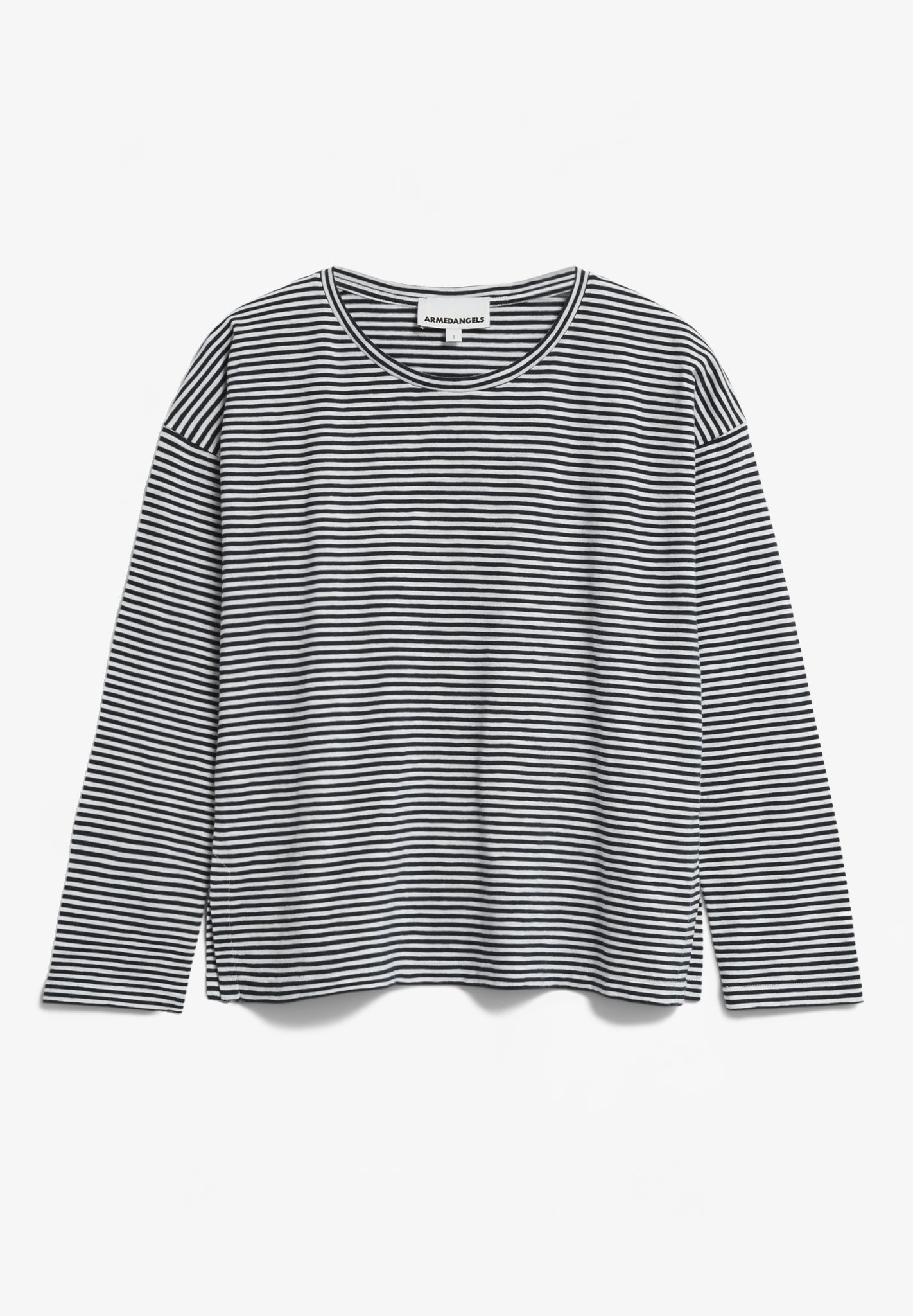 ARMEDANGELS - Xianaa Lovely Stripes - Black Oatmilk - BACKYARD