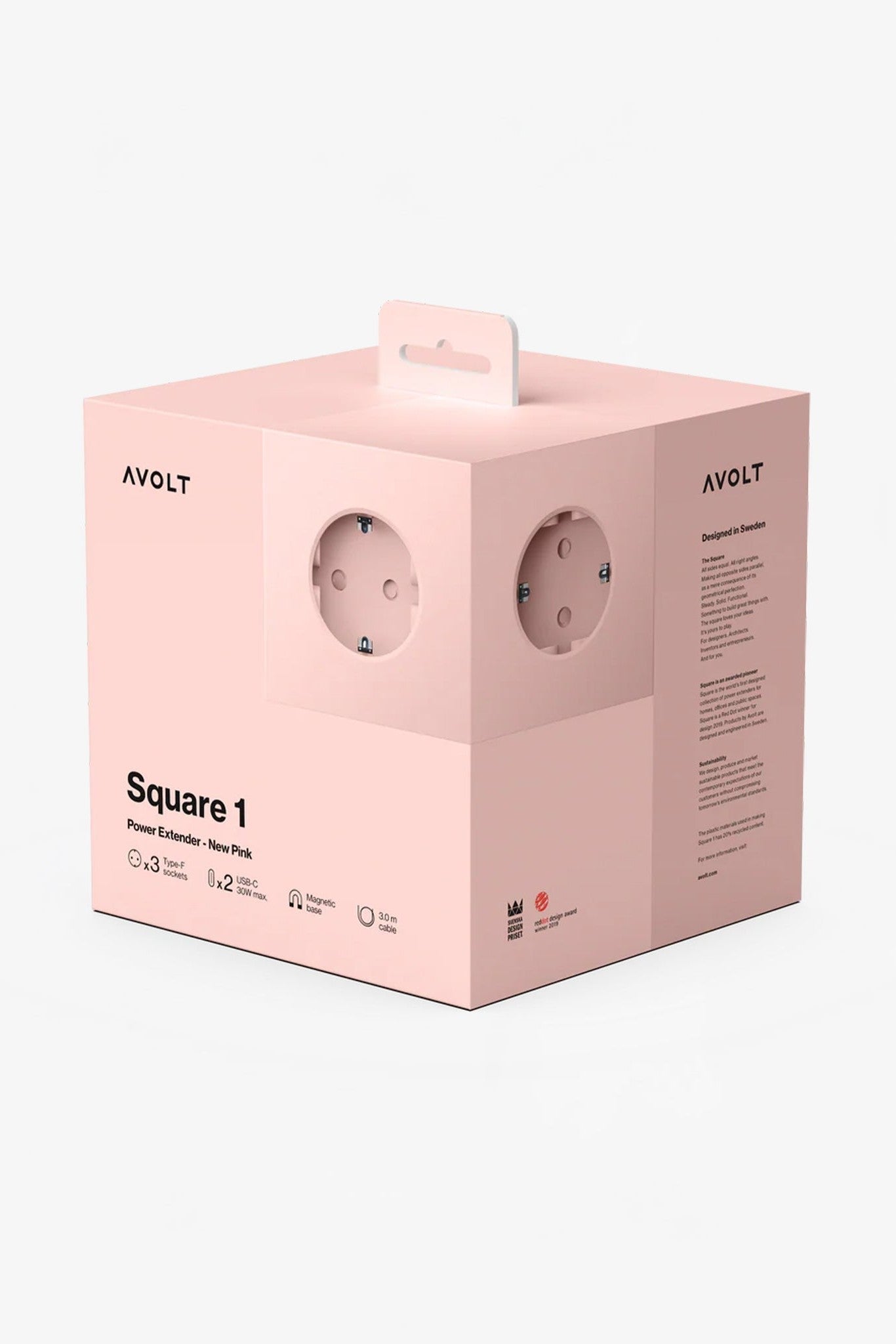 AVOLT - Square 1 USB - C & Magnet - New Pink - BACKYARD