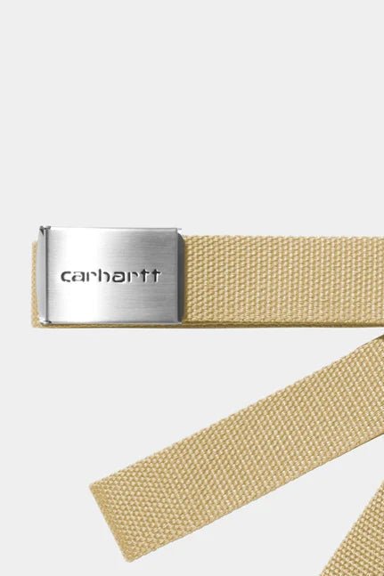 CARHARTT WIP - Clip Belt Chrome - Air Yellow - BACKYARD