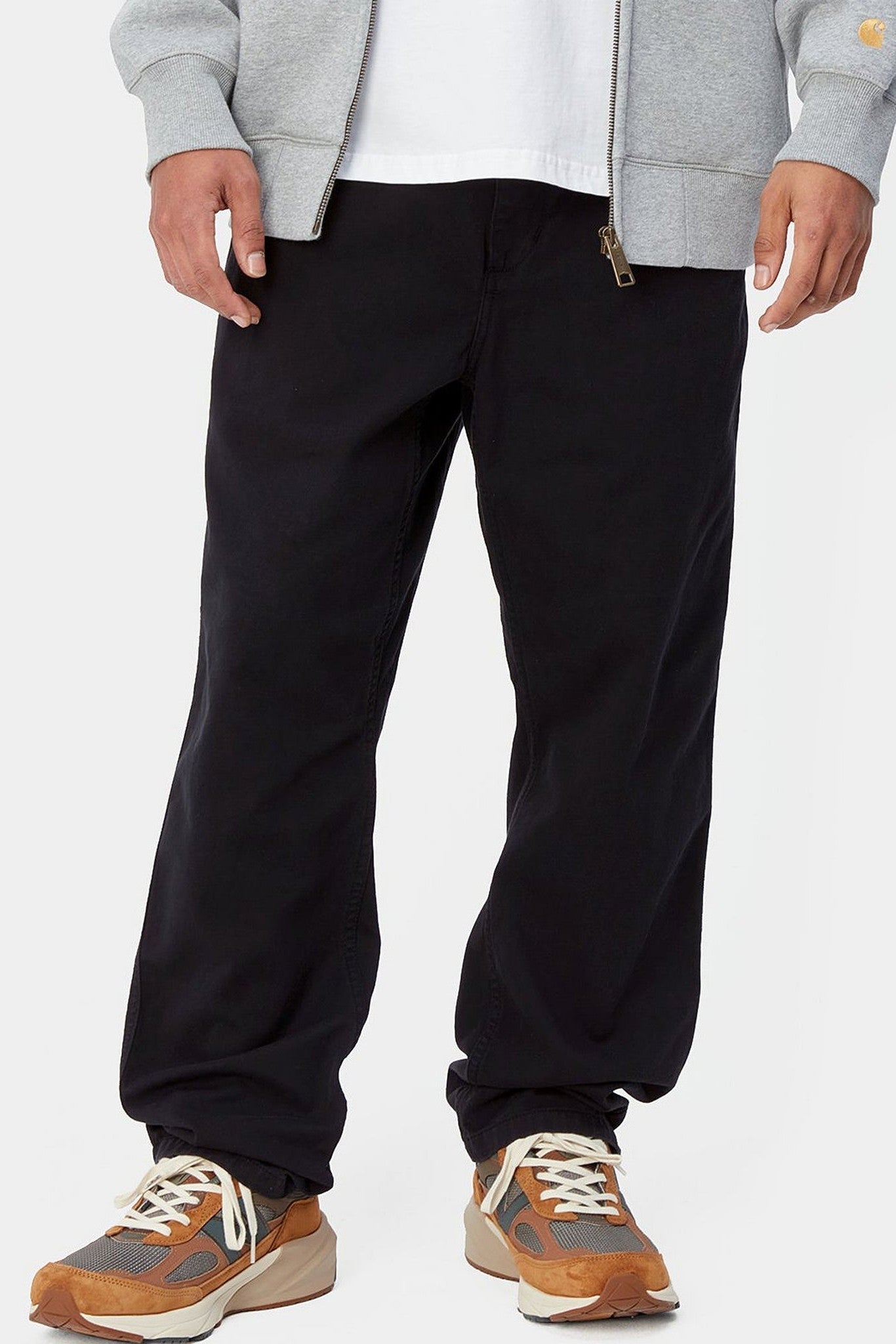 CARHARTT WIP - Flint Pant - Black Garment Dyed - BACKYARD