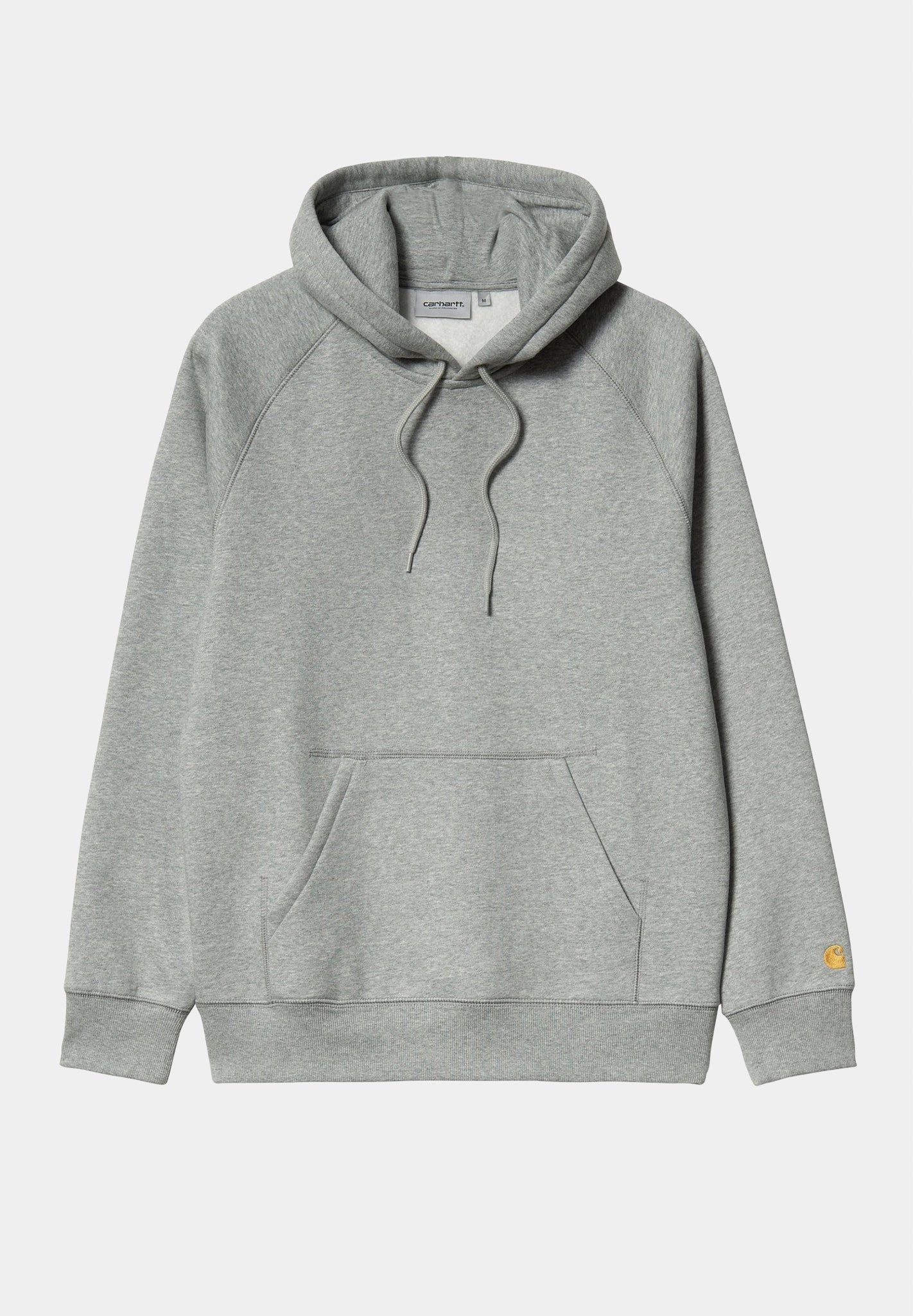 CARHARTT WIP - Hooded Chase Sweat - Grey Heather Gold - BACKYARD