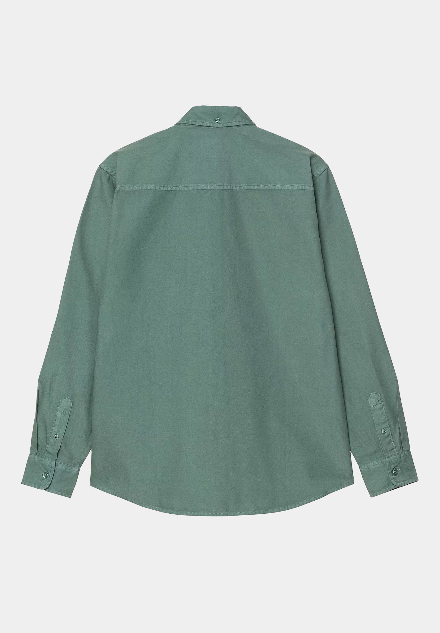 CARHARTT WIP - L/S Bolton Shirt - Silver Pine Garment Dyed - BACKYARD
