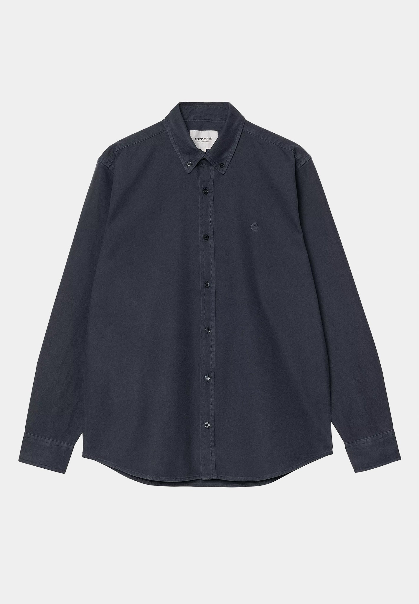 CARHARTT WIP - L/S Bolton Shirt - Mizar Garment Dyed - BACKYARD