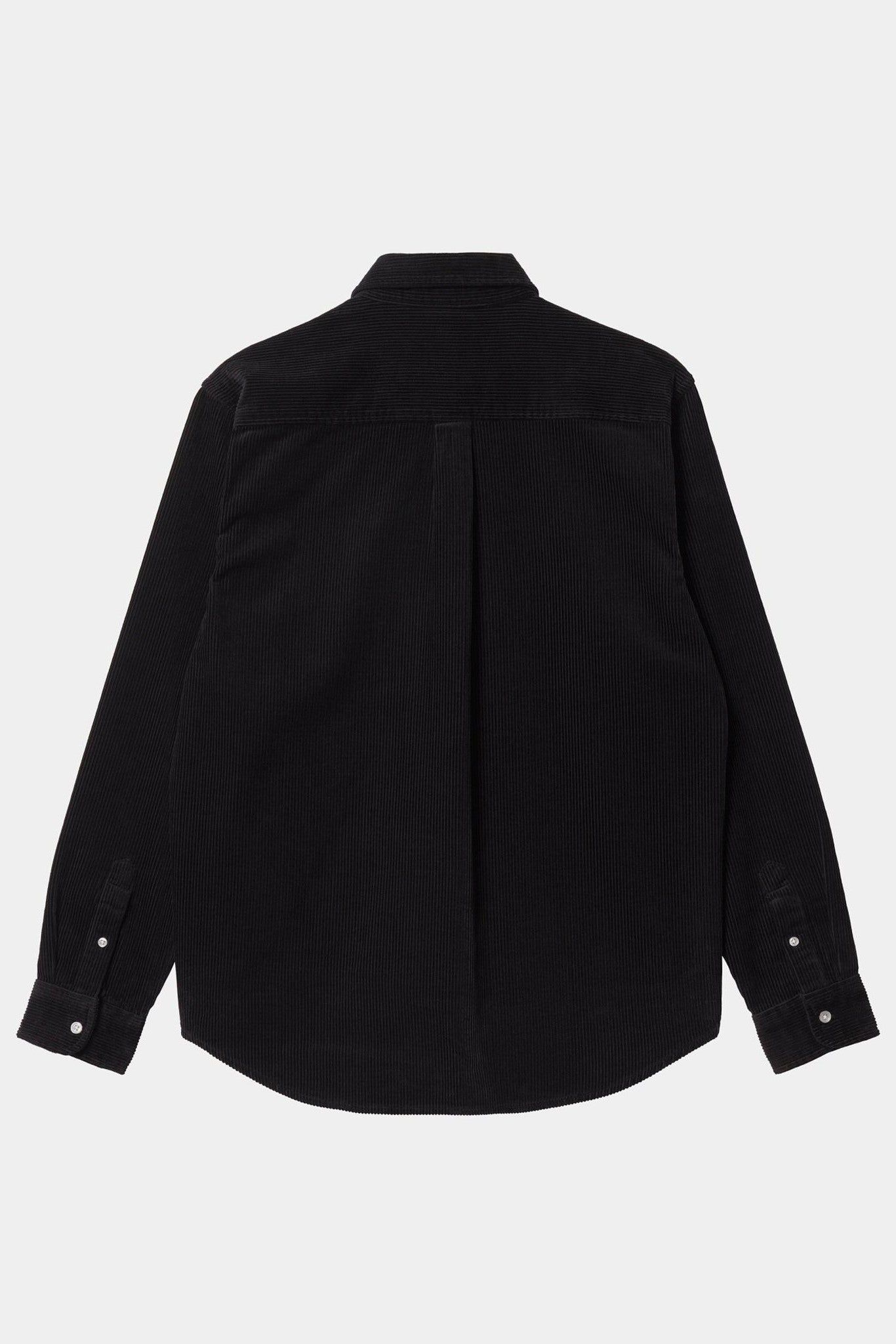 CARHARTT WIP - L/S Madison Fine Cord Shirt - Black Wax - BACKYARD