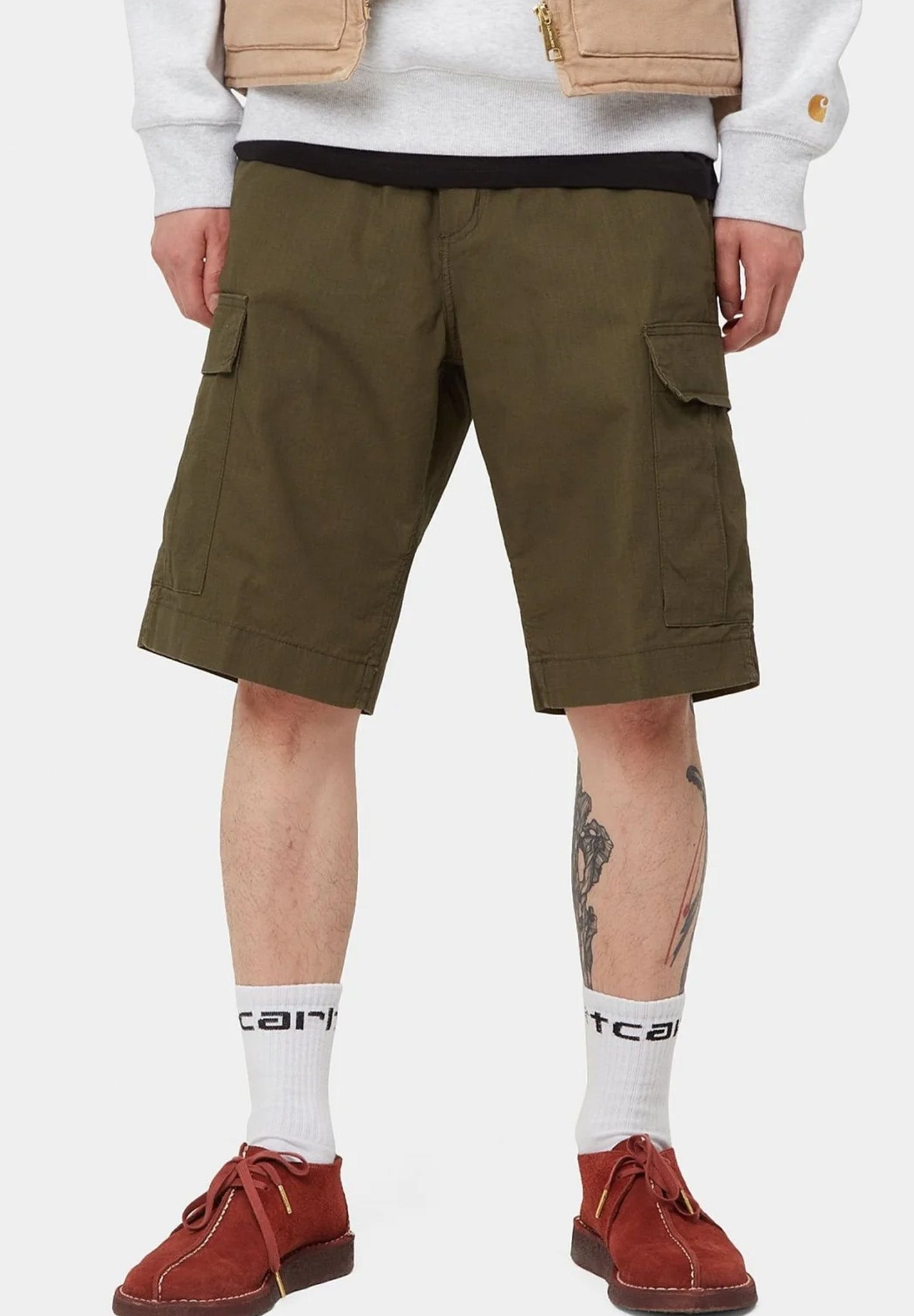 CARHARTT WIP - Regular Cargo Short - Cypress Rinsed - BACKYARD