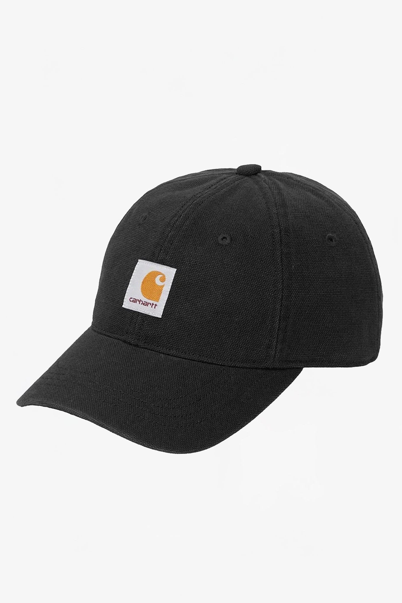 CARHARTT WIP - Selby Canvas Cap - Black Stone Washed - BACKYARD