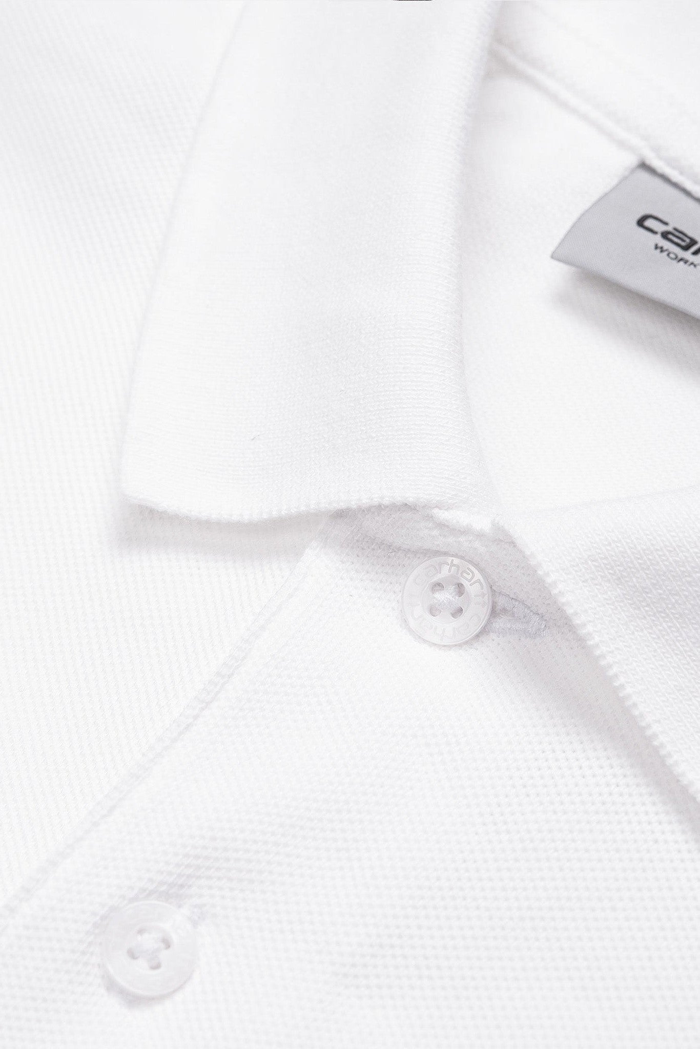 CARHARTT WIP - S/S Chase Pique Polo - White Gold - BACKYARD