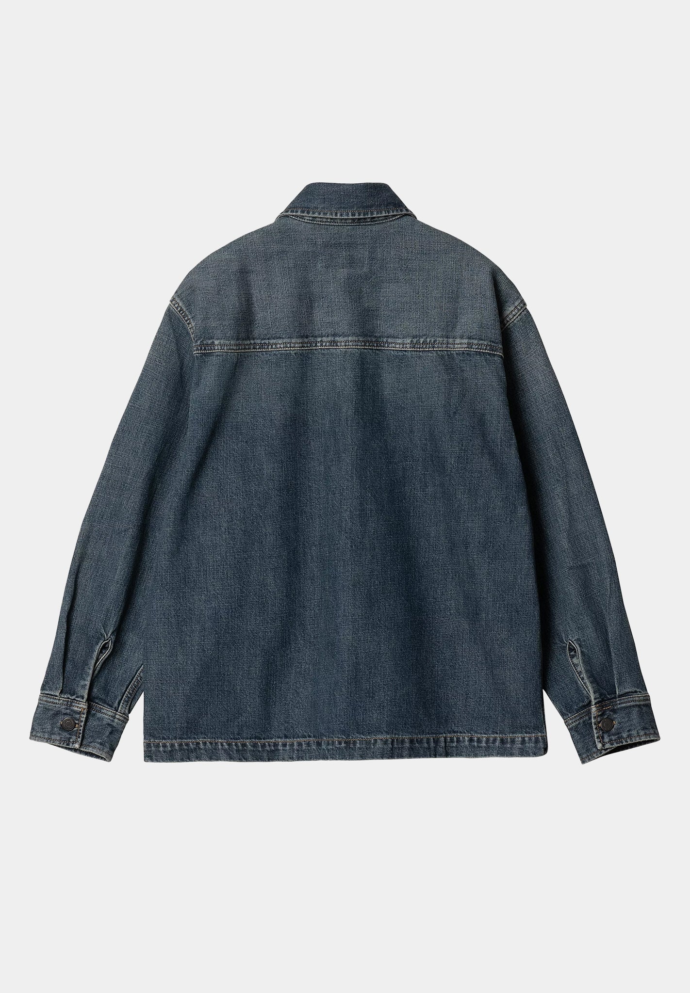 CARHARTT WIP - W' Lovilia Shirt Jac - Blue Dirty Used Wash - BACKYARD
