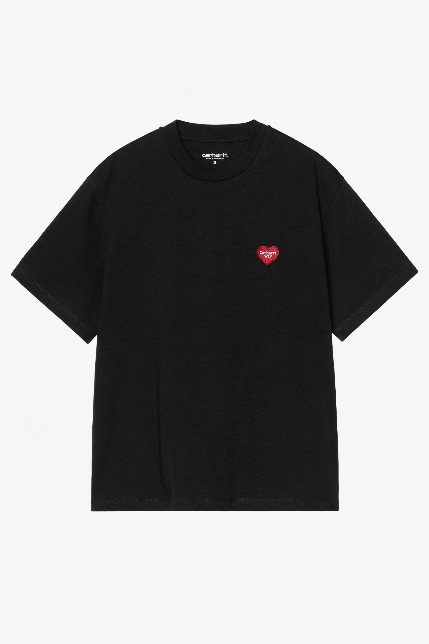 CARHARTT WIP - W' S/S Heart Patch T-Shirt - Black Red - BACKYARD