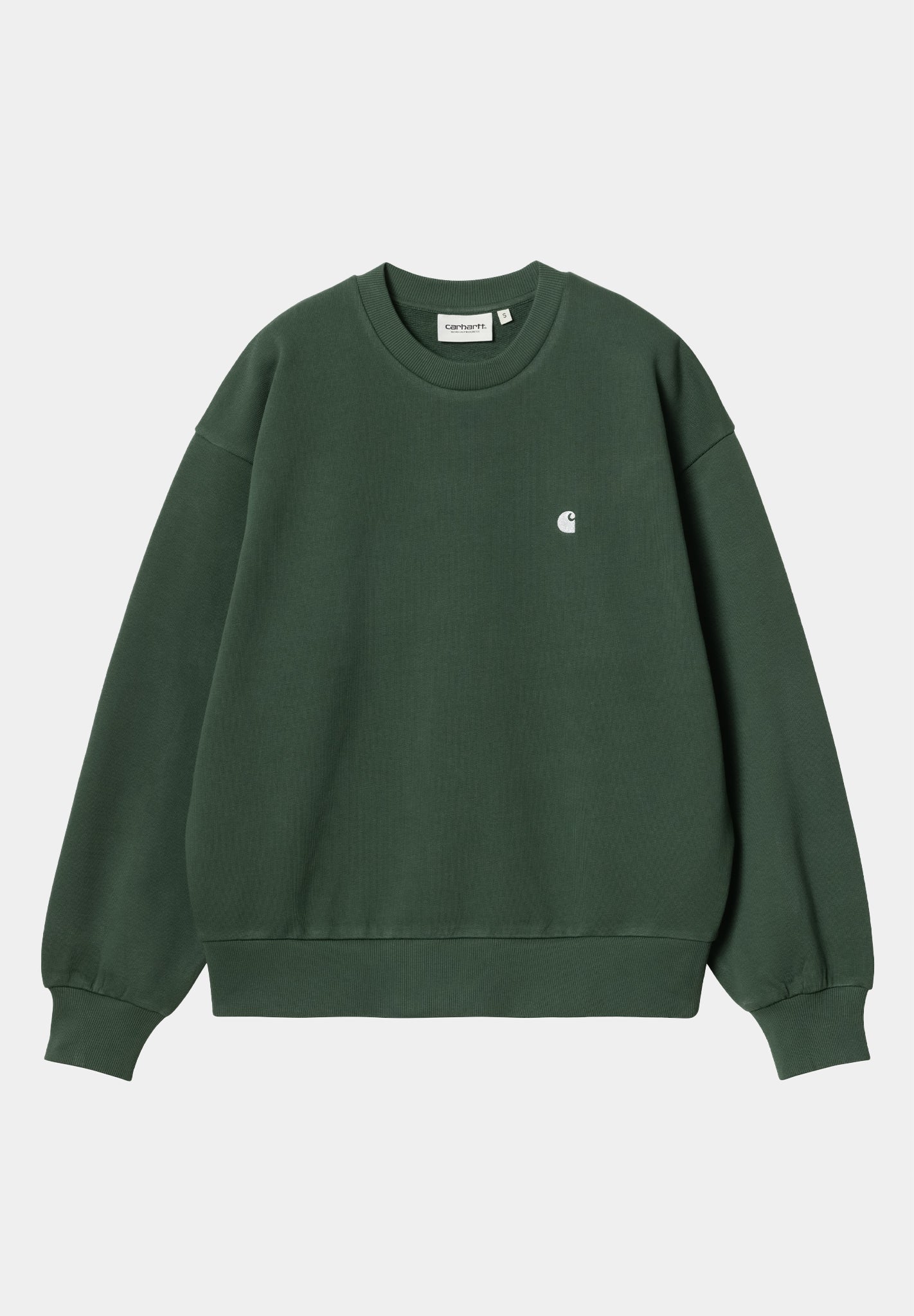 CARHARTT WIP - Women W' Casey Sweatshirt - Sycamore Tree Silver - BACKYARD