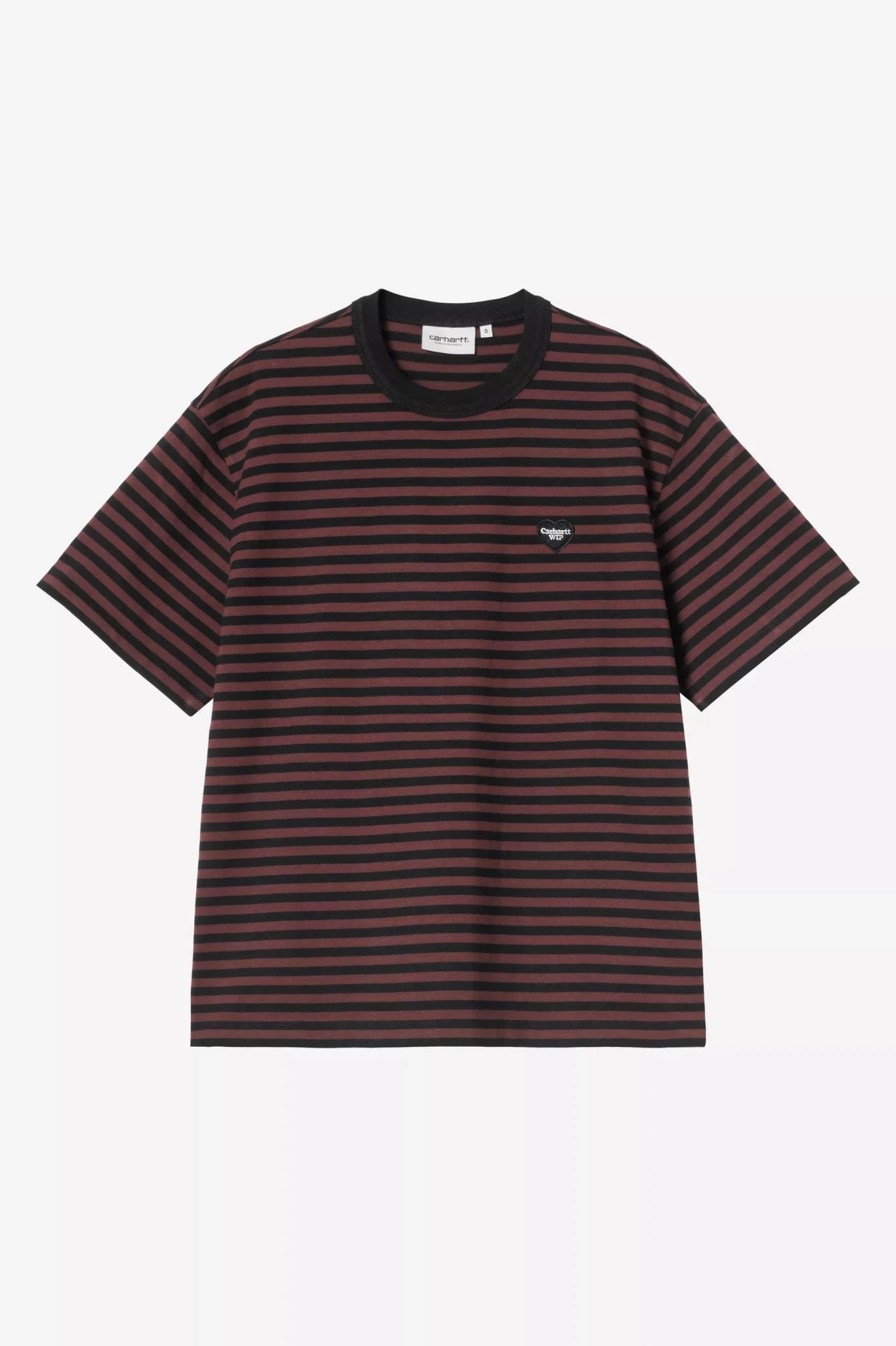 CARHARTT WIP-Women W' S/S Essy T-Shirt-Essy Stripe Black Amarone-BACKYARD
