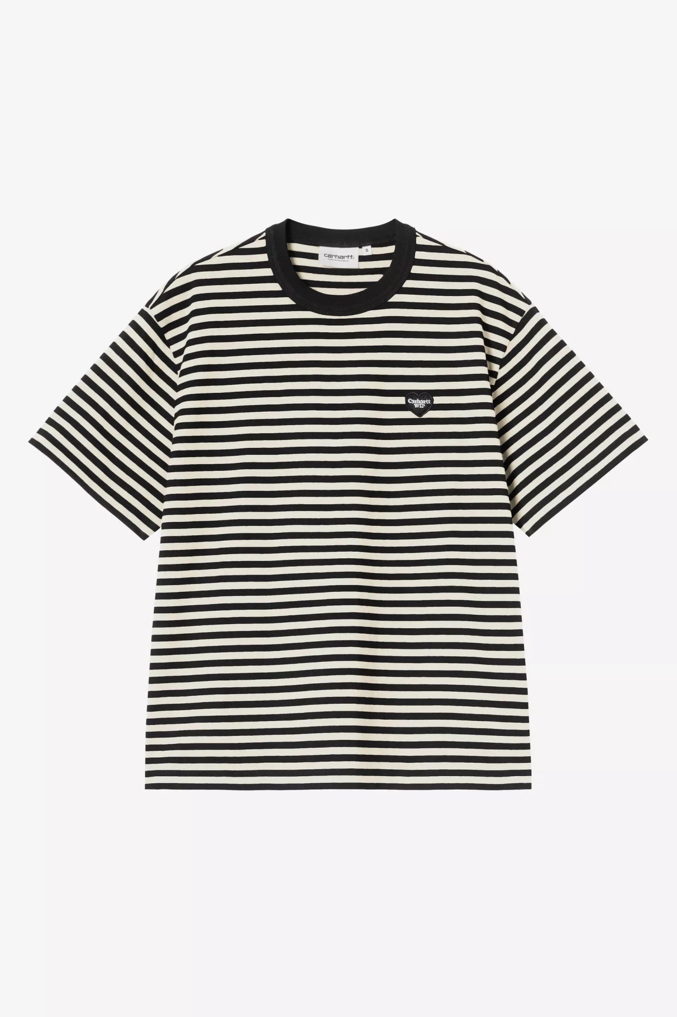 CARHARTT WIP-Women W' S/S Essy T-Shirt-Essy Stripe Black Wax-BACKYARD