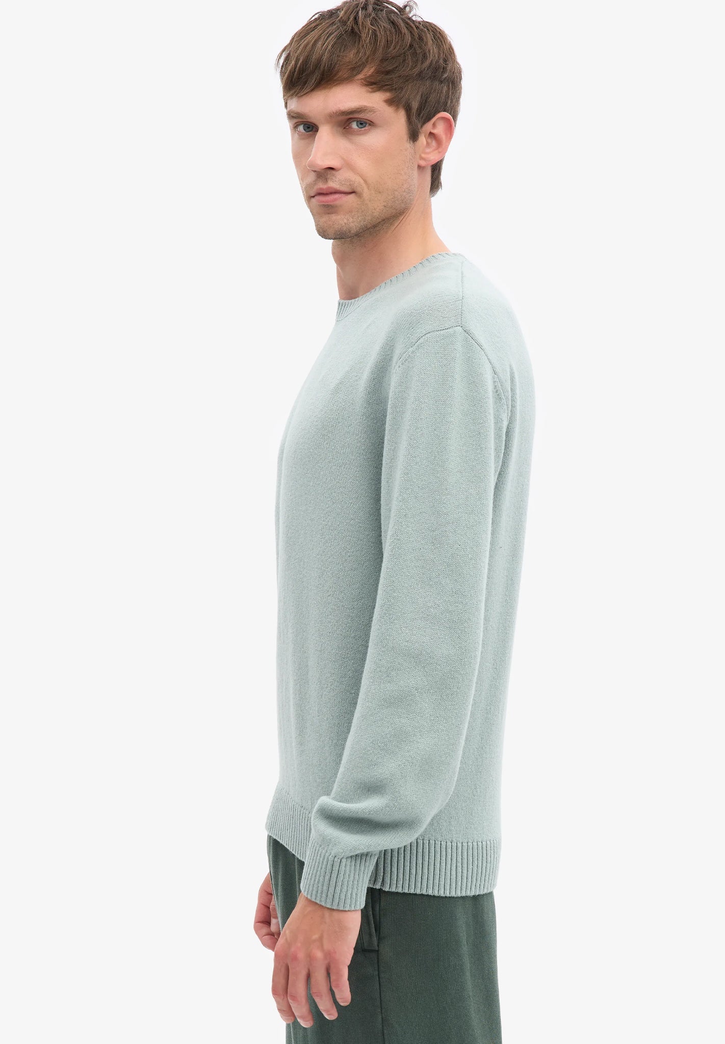 COLORFUL STANDARD - Classic Merino Wool Crew - Steel Blue - BACKYARD