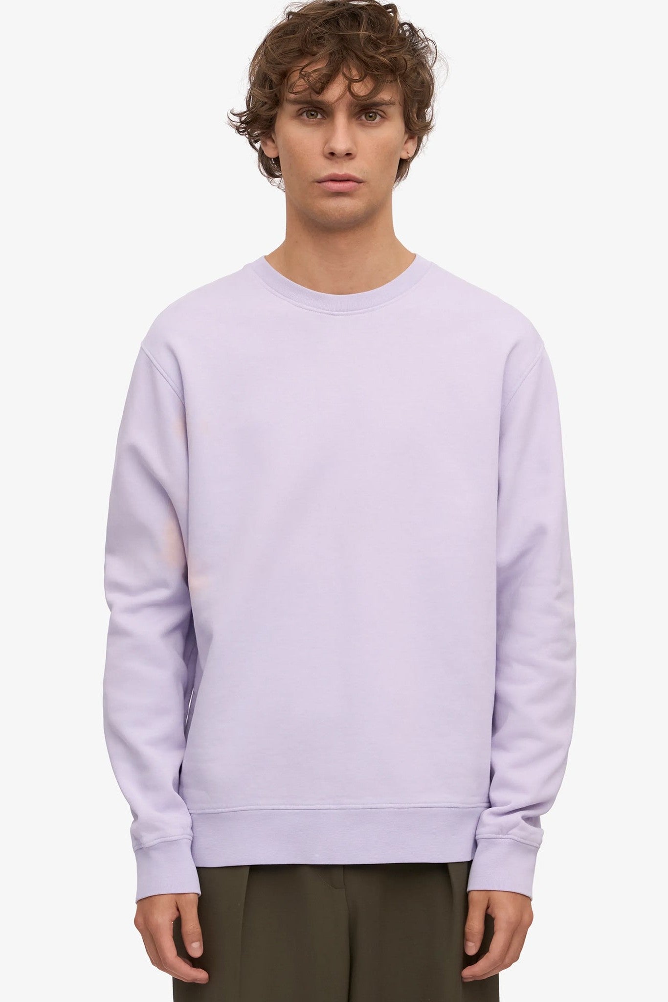 COLORFUL STANDARD - Classic Organic Crew - Soft Lavender - BACKYARD