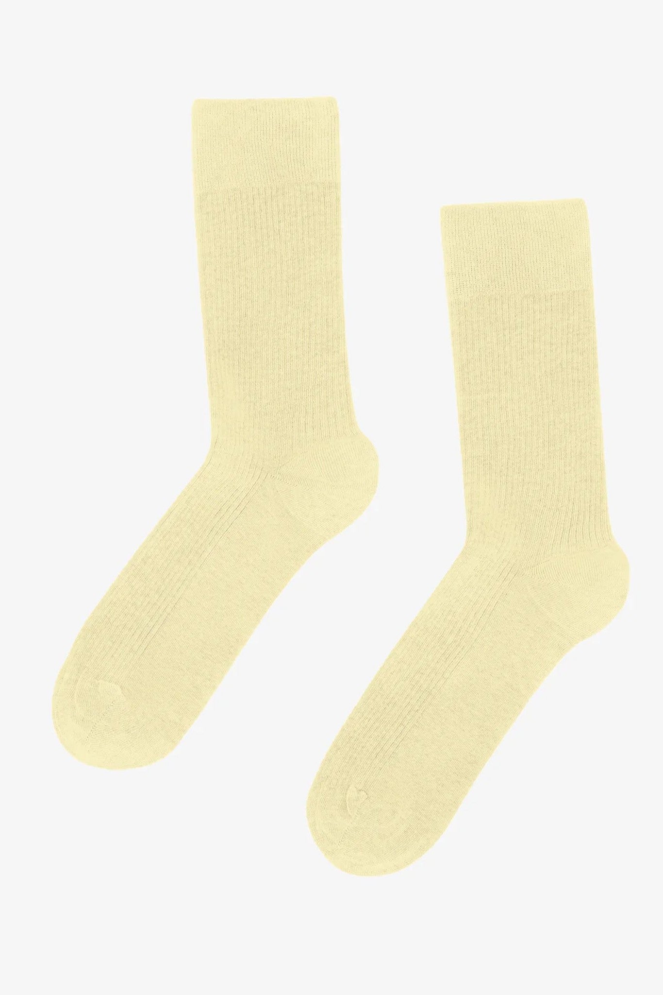 COLORFUL STANDARD - Classic Organic Sock - Soft Yellow - BACKYARD