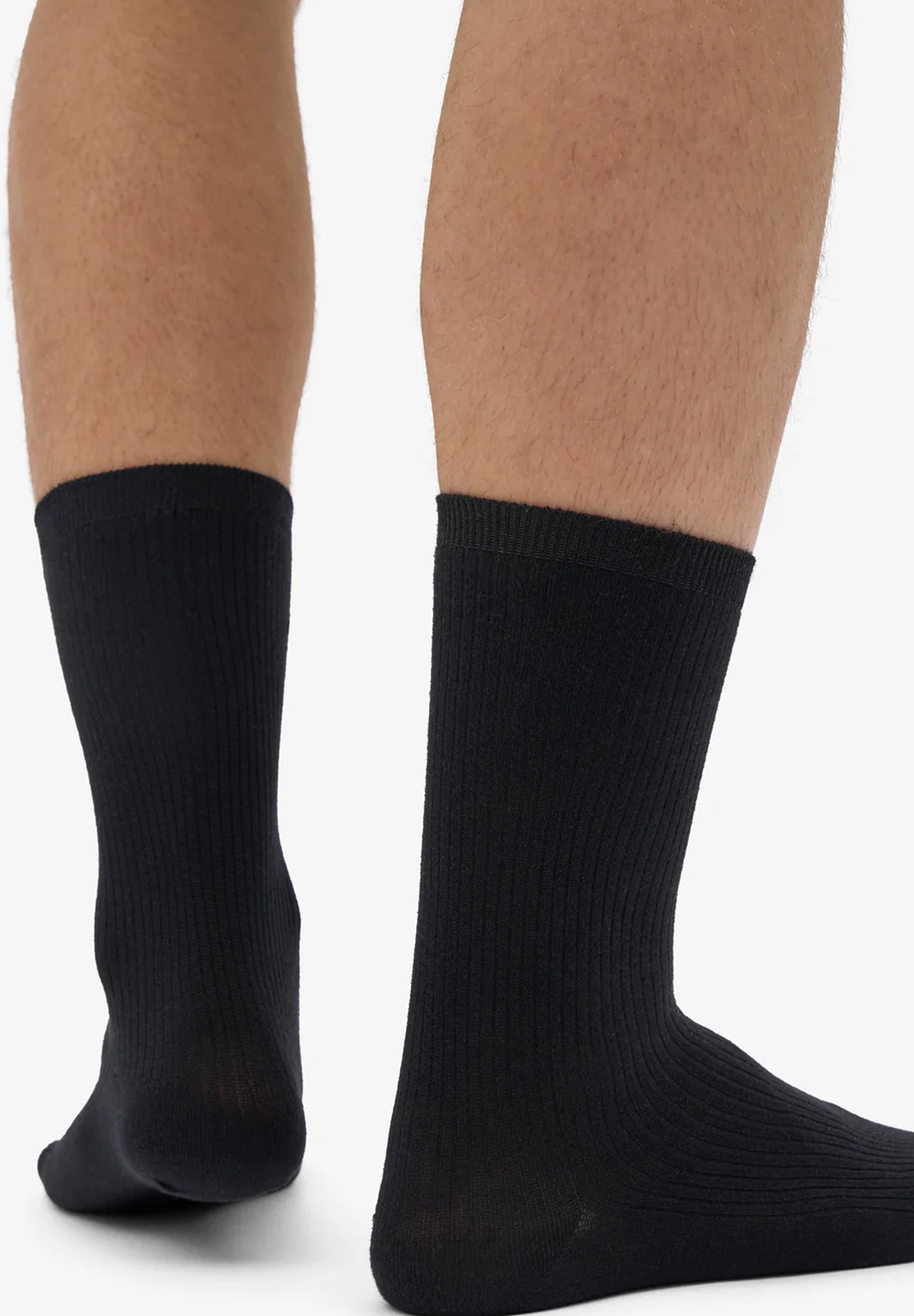 COLORFUL STANDARD - Classic Organic Sock - Deep Black - BACKYARD
