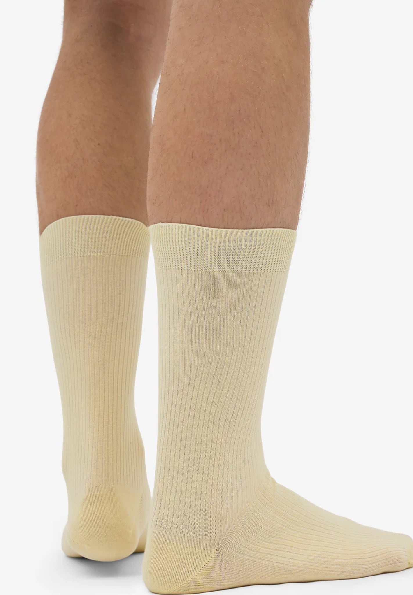 COLORFUL STANDARD - Classic Organic Sock - Soft Yellow - BACKYARD
