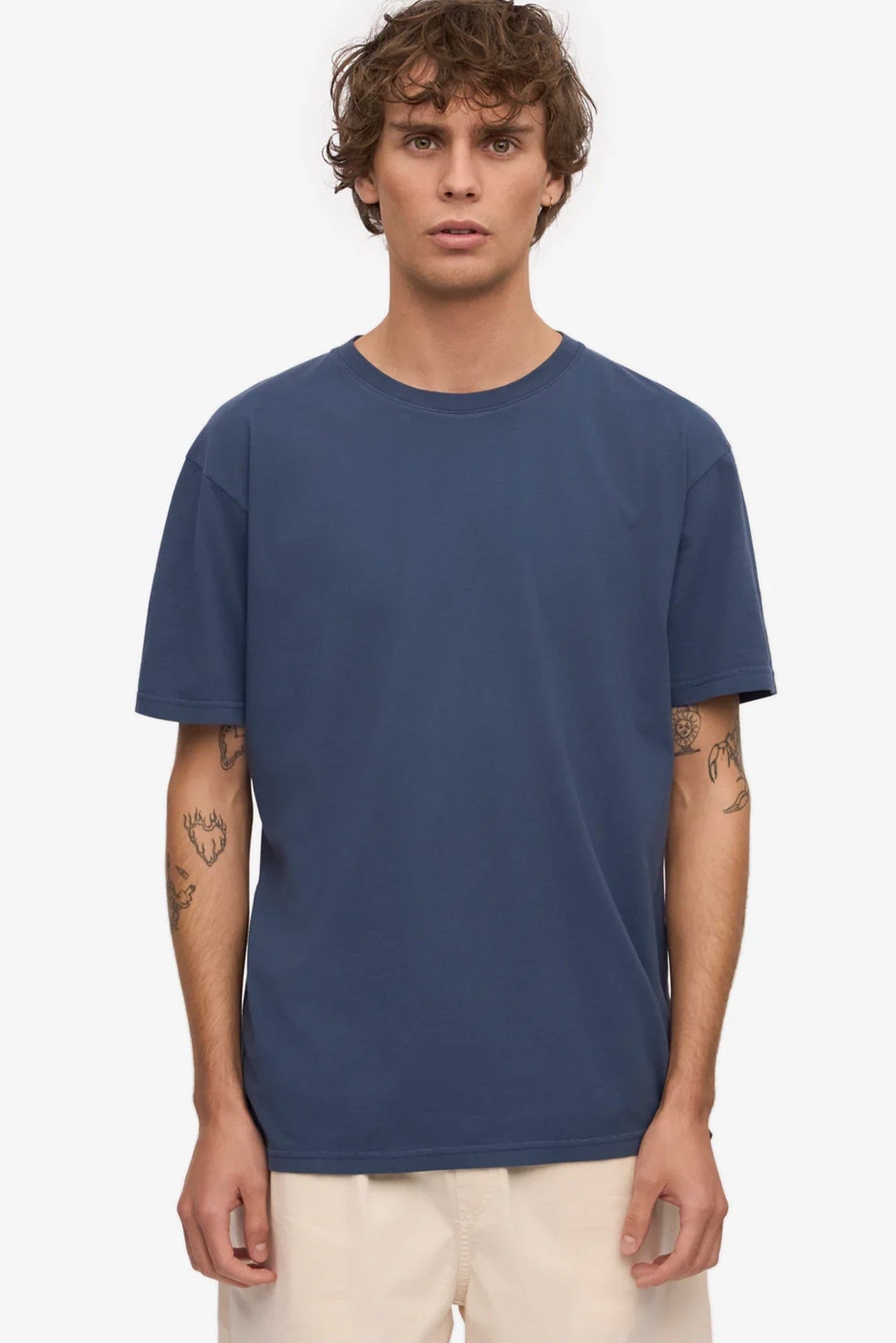 COLORFUL STANDARD - Classic Organic Tee - Petrol Blue - BACKYARD