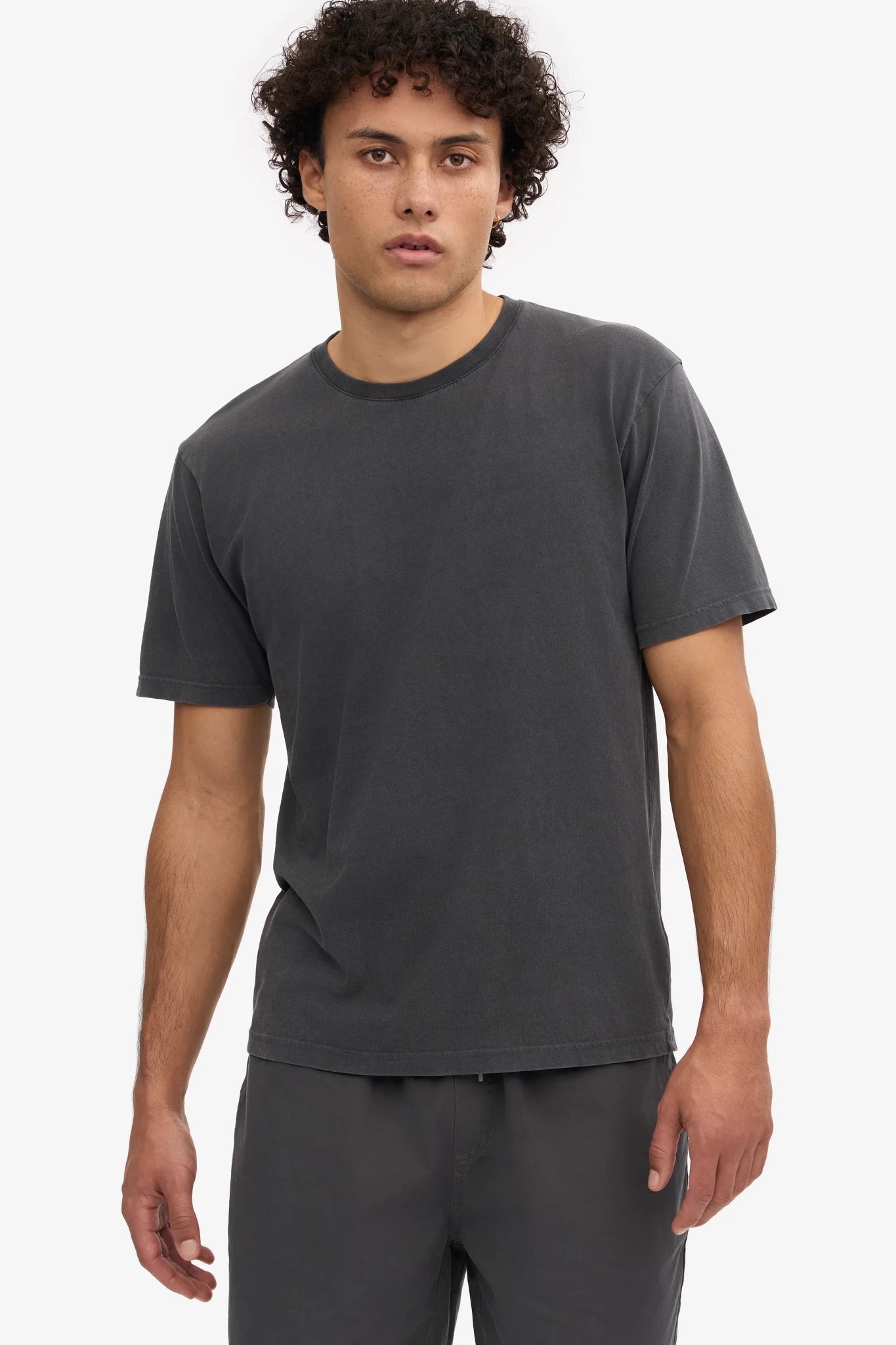 COLORFUL STANDARD-Classic Organic Tee-Faded Black-BACKYARD