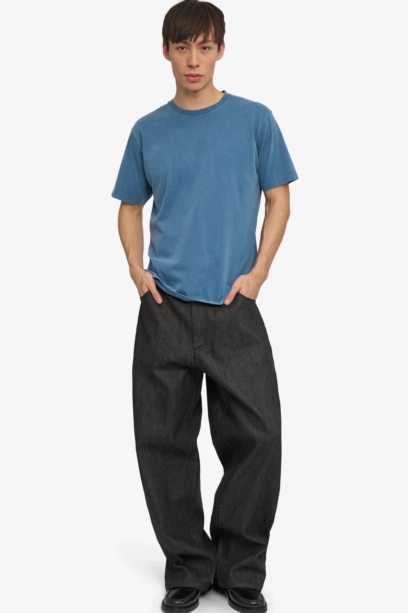 COLORFUL STANDARD - Classic Organic Tee - Faded Indigo - BACKYARD
