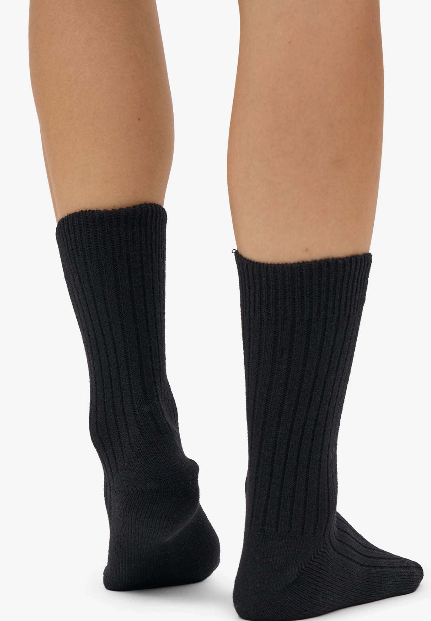 COLORFUL STANDARD - Merino Wool Blend Sock - Deep Black - BACKYARD