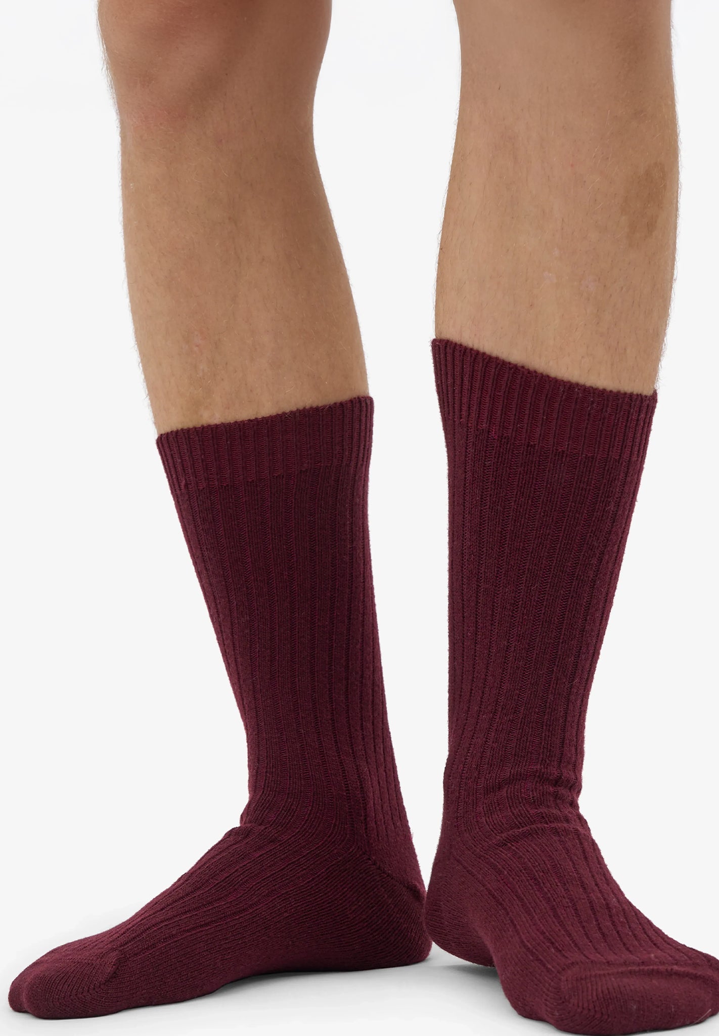 COLORFUL STANDARD - Merino Wool Blend Sock - Oxblood Red - BACKYARD
