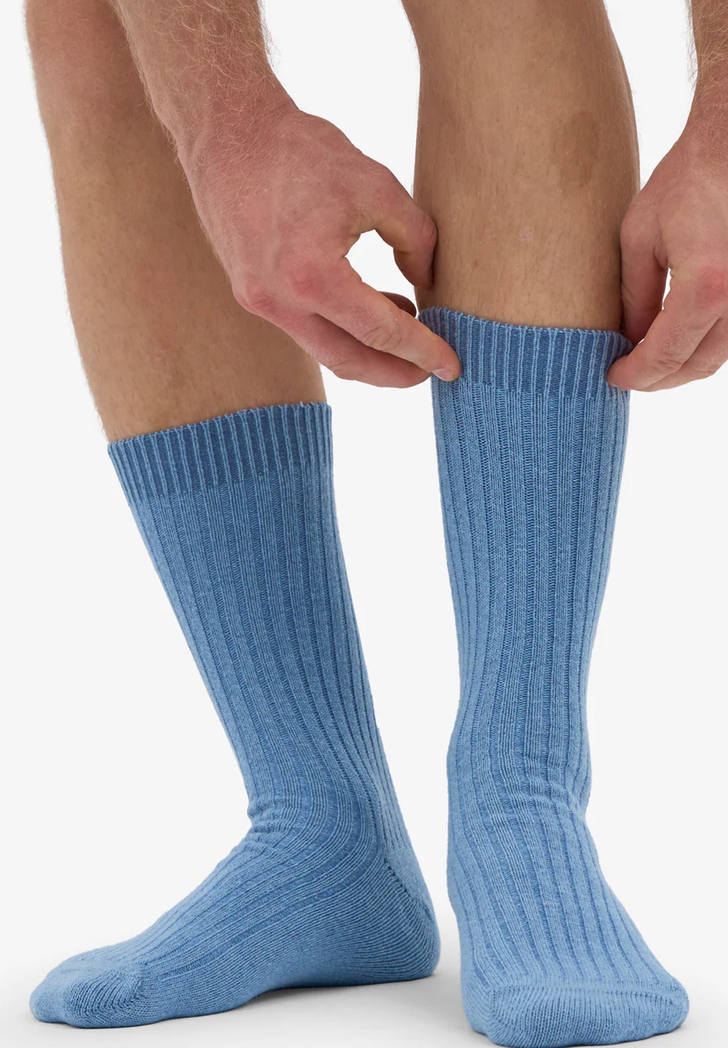 COLORFUL STANDARD - Merino Wool Blend Sock - Seaside Blue - BACKYARD