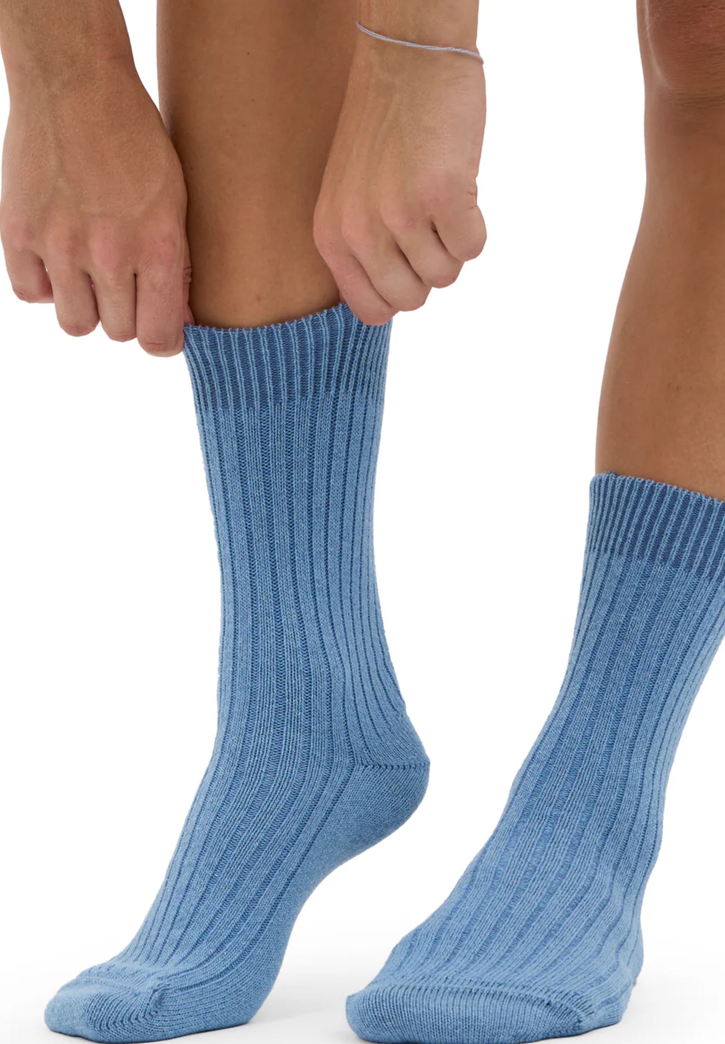 COLORFUL STANDARD - Merino Wool Blend Sock - Seaside Blue - BACKYARD