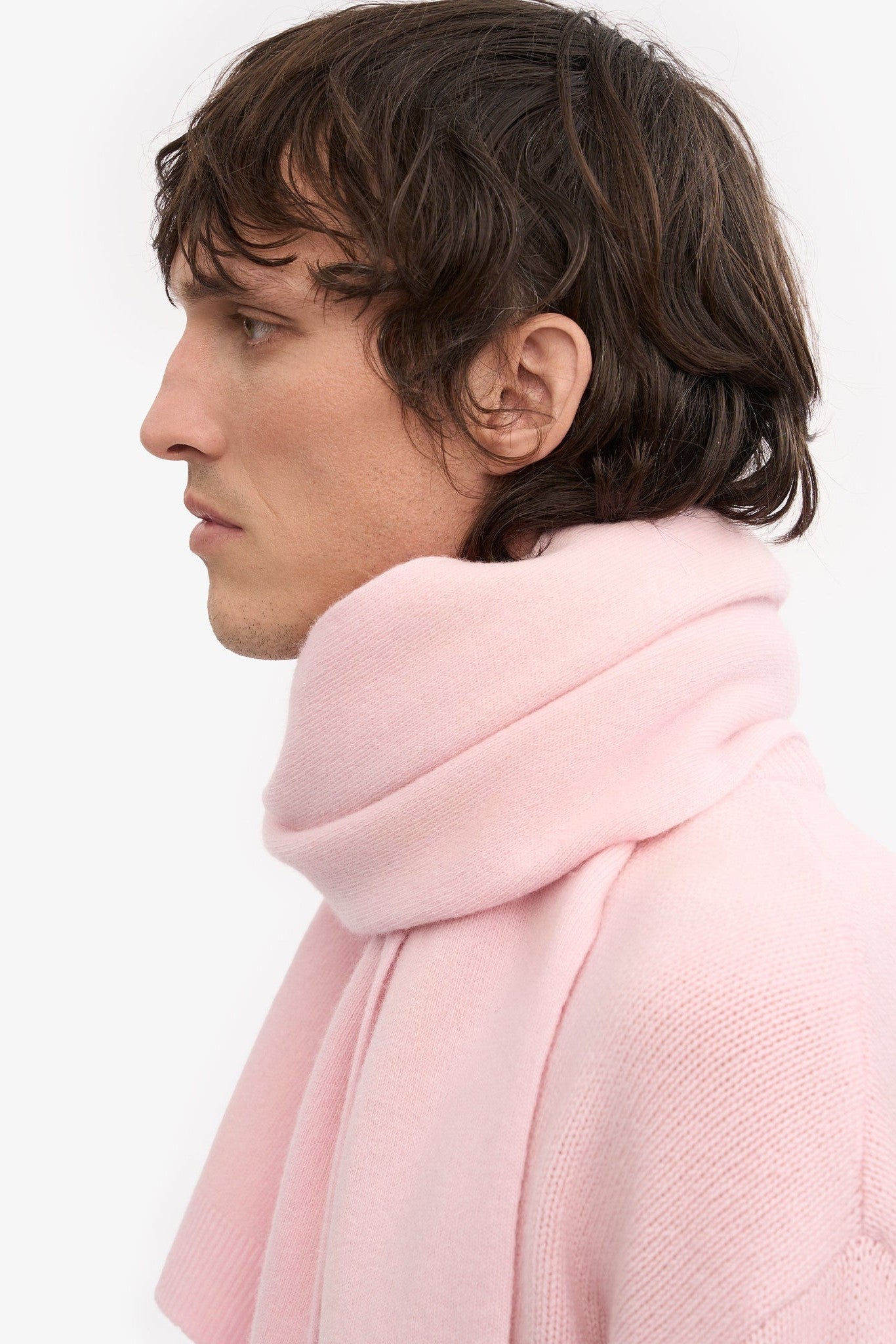 COLORFUL STANDARD - Merino Wool Scarf - Faded Pink - BACKYARD
