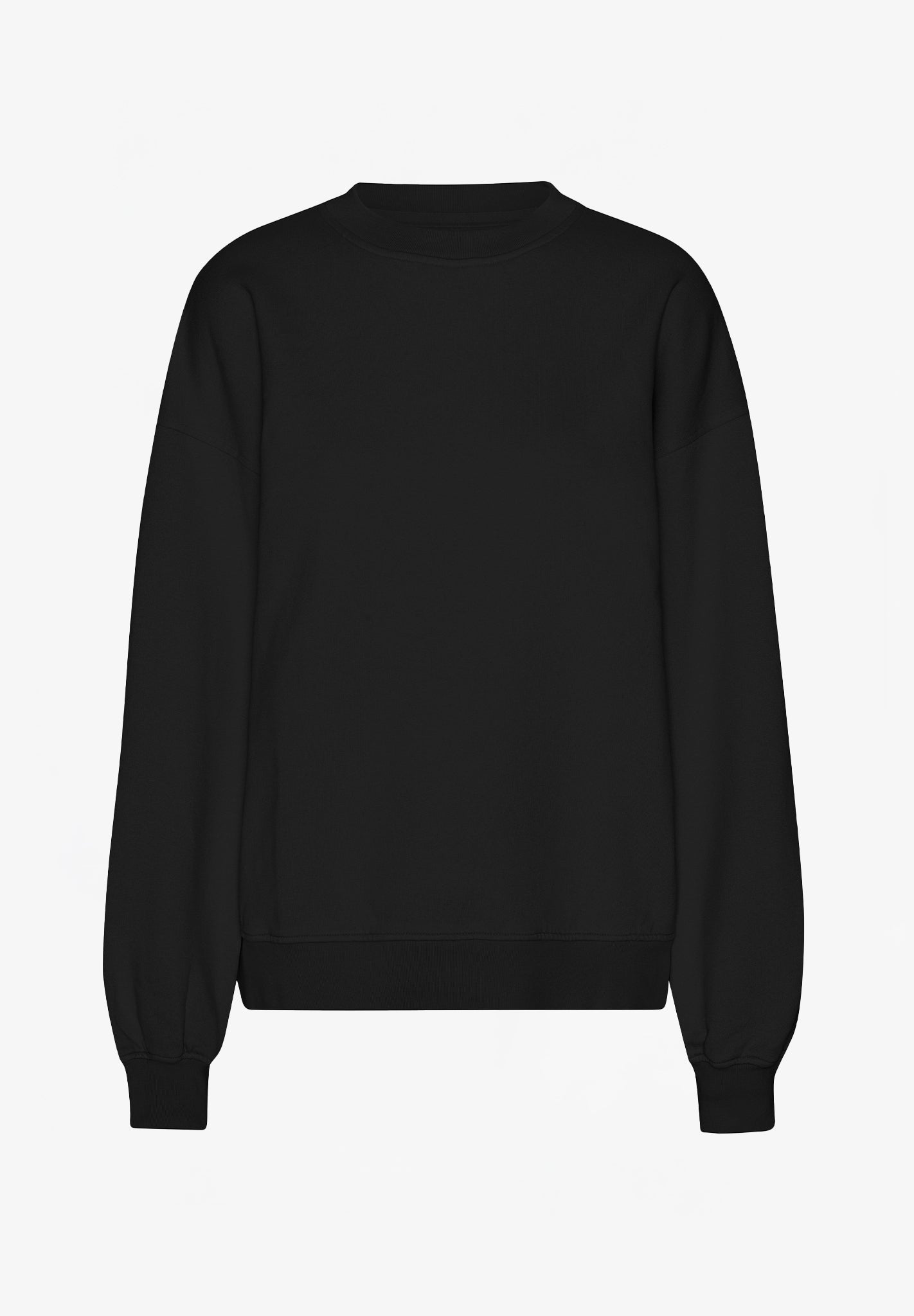COLORFUL STANDARD - Organic Oversized Crew - Deep Black - BACKYARD