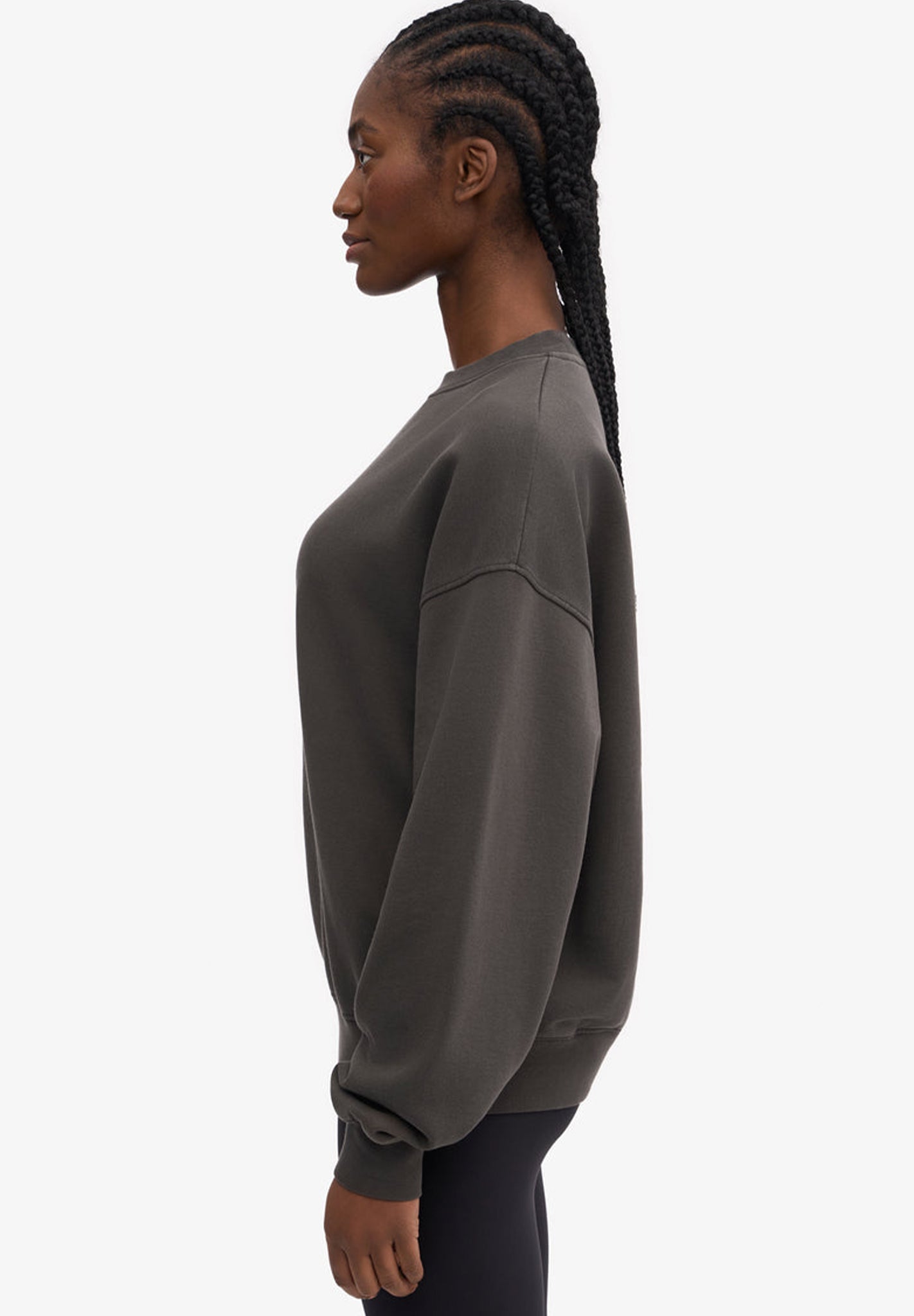 COLORFUL STANDARD - Organic Oversized Crew - Lava Grey - BACKYARD