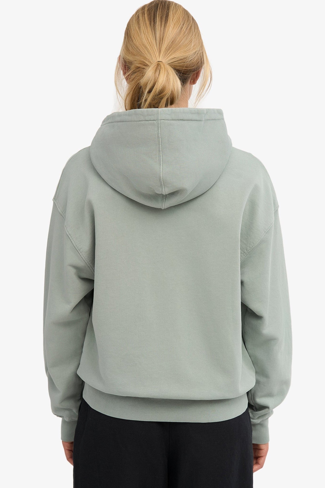 COLORFUL STANDARD - Organic Oversized Zip Hood - Steel Blue - BACKYARD