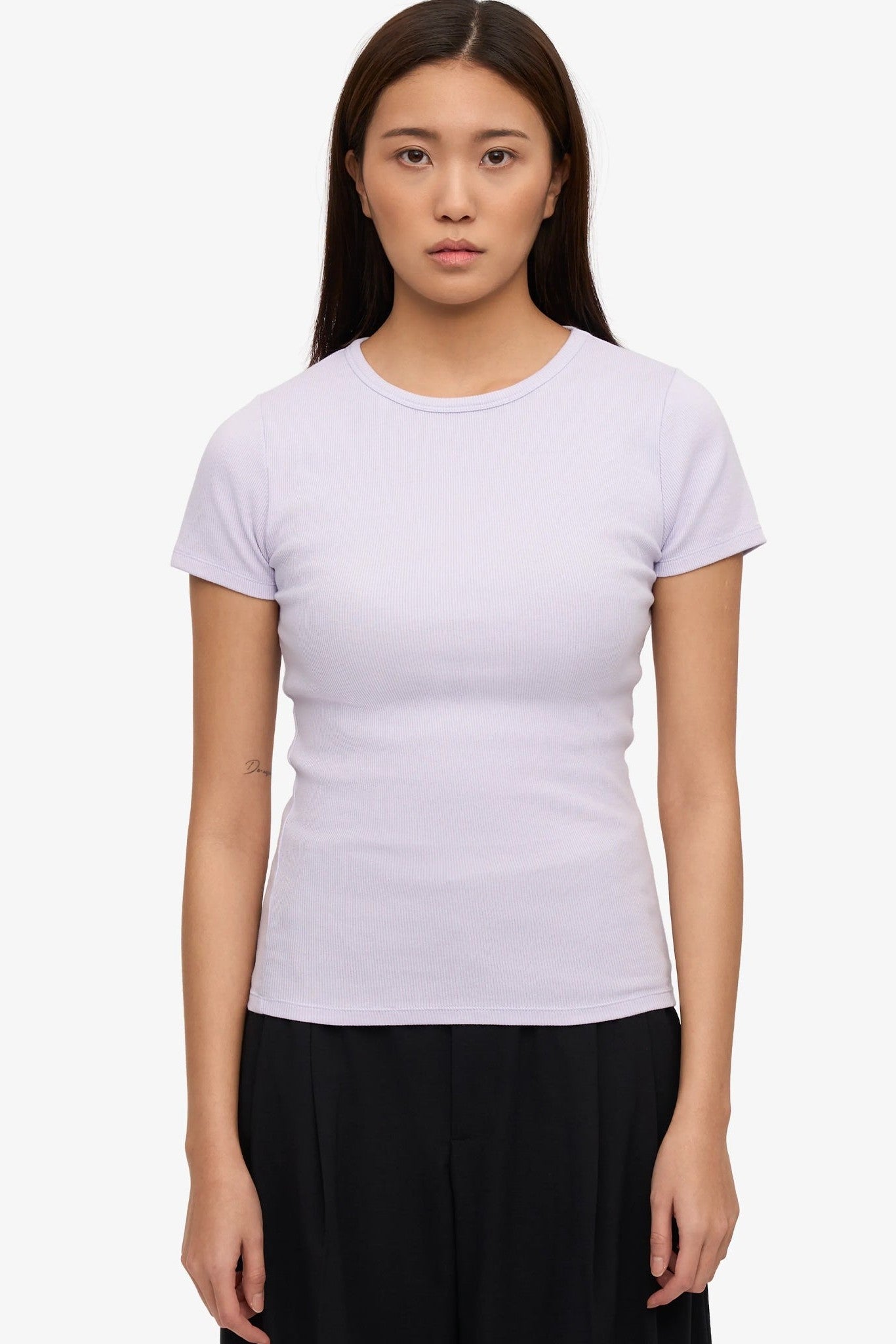 COLORFUL STANDARD - Organic Rib S/S T-Shirt - Soft Lavender - BACKYARD