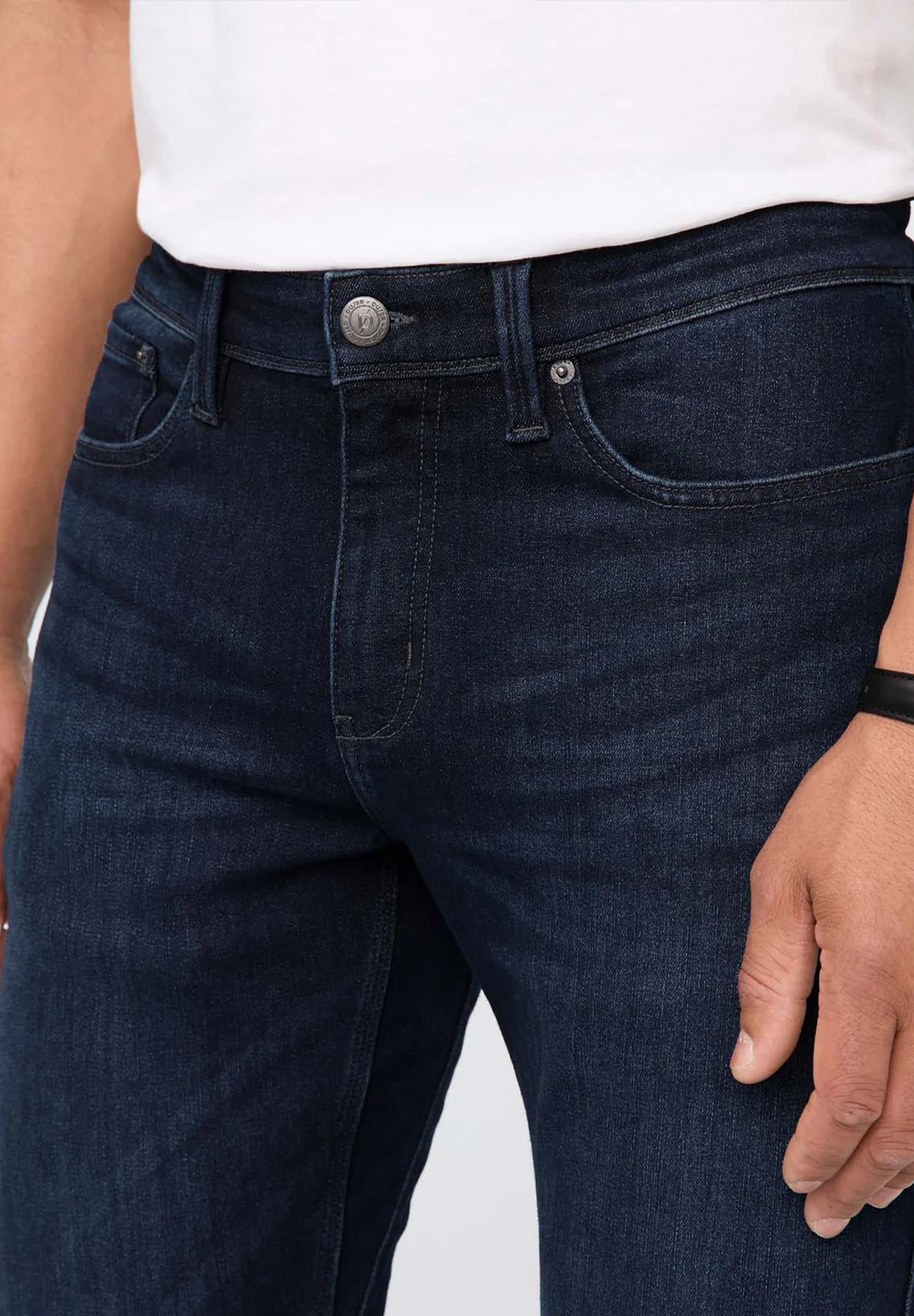 DUER - Tech Fleece Denim Relaxed Taper - Dark Indigo - BACKYARD