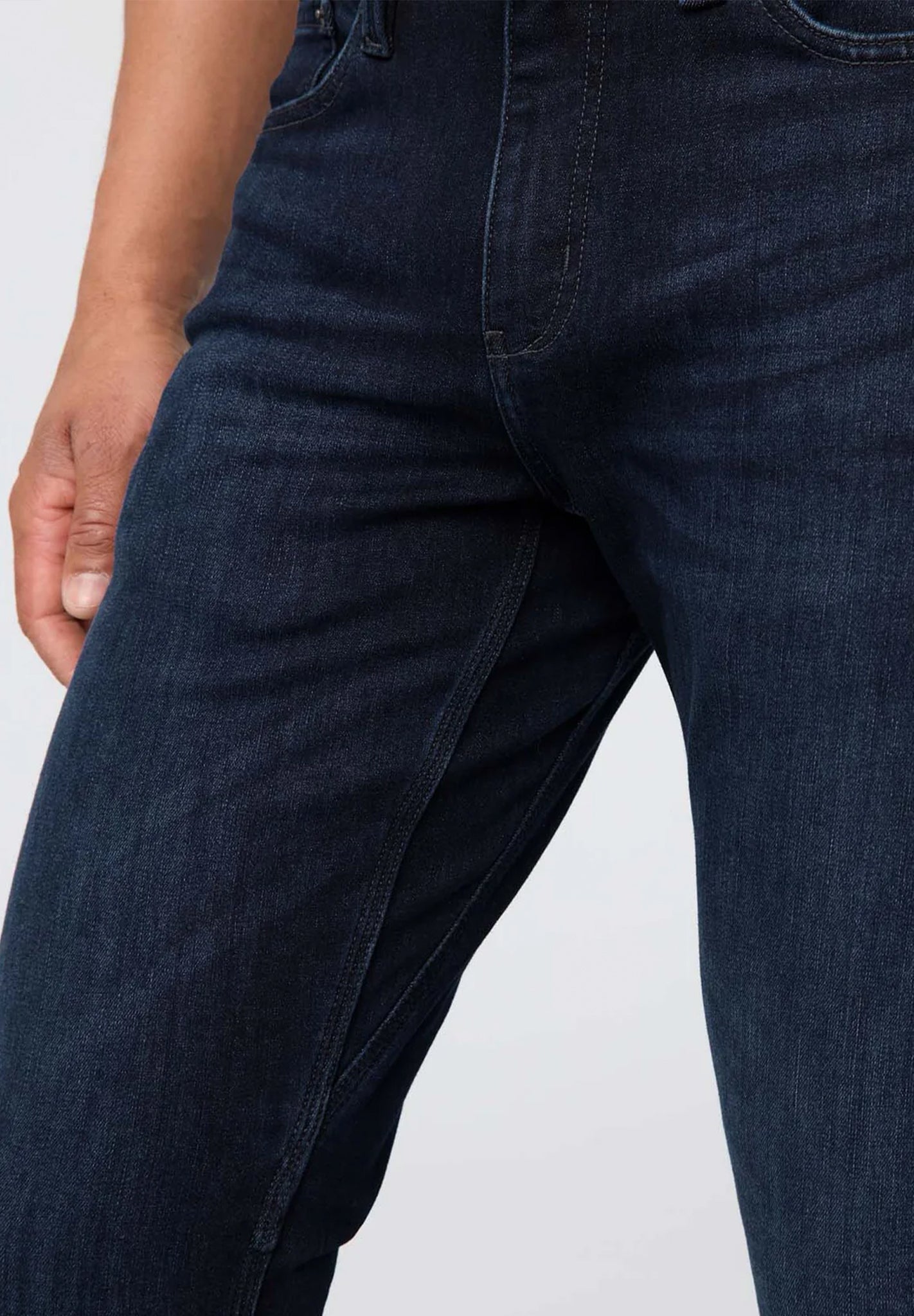 DUER - Tech Fleece Denim Relaxed Taper - Dark Indigo - BACKYARD