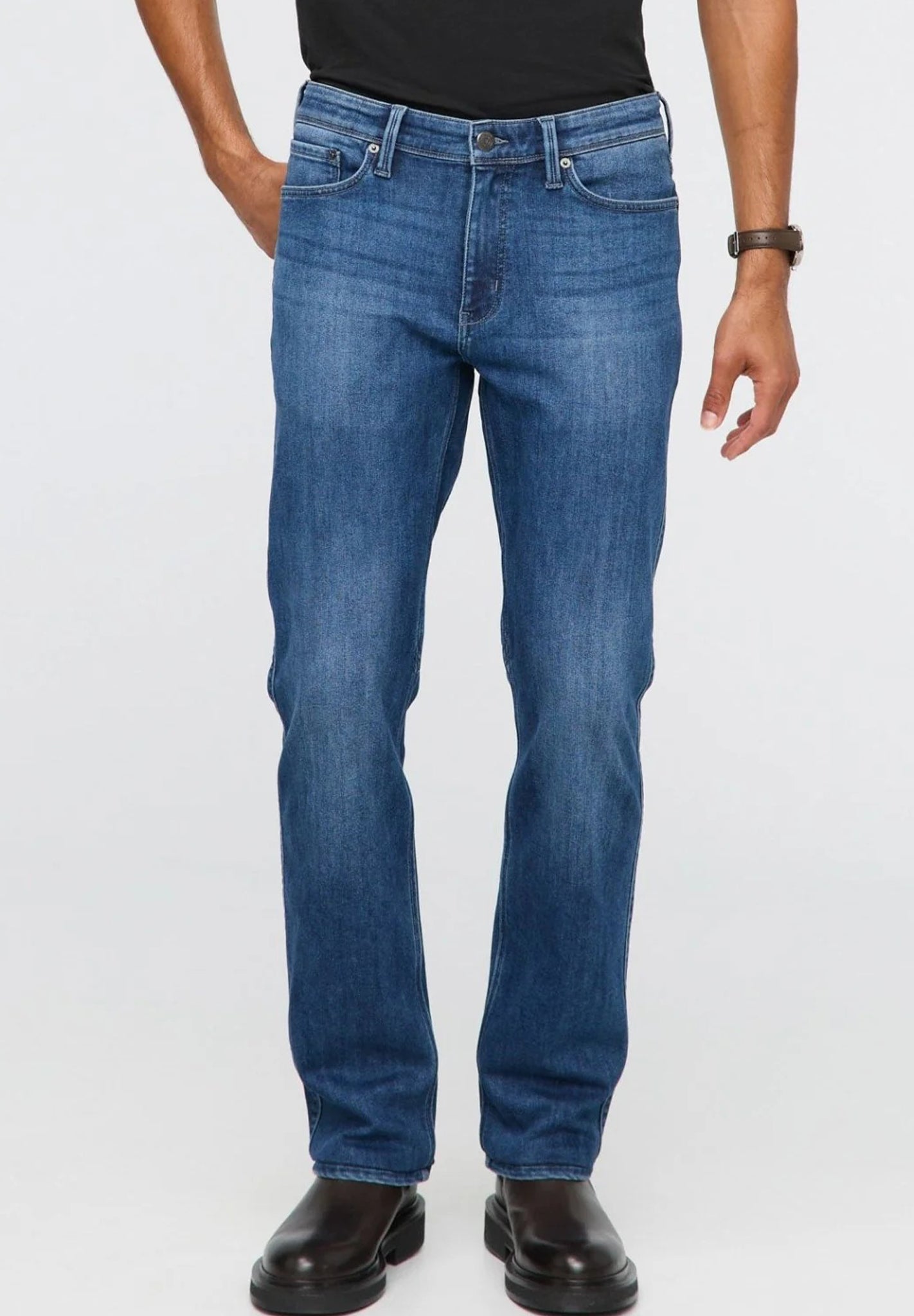 DUER - Tech Fleece Denim Straight - Classic Indigo - BACKYARD