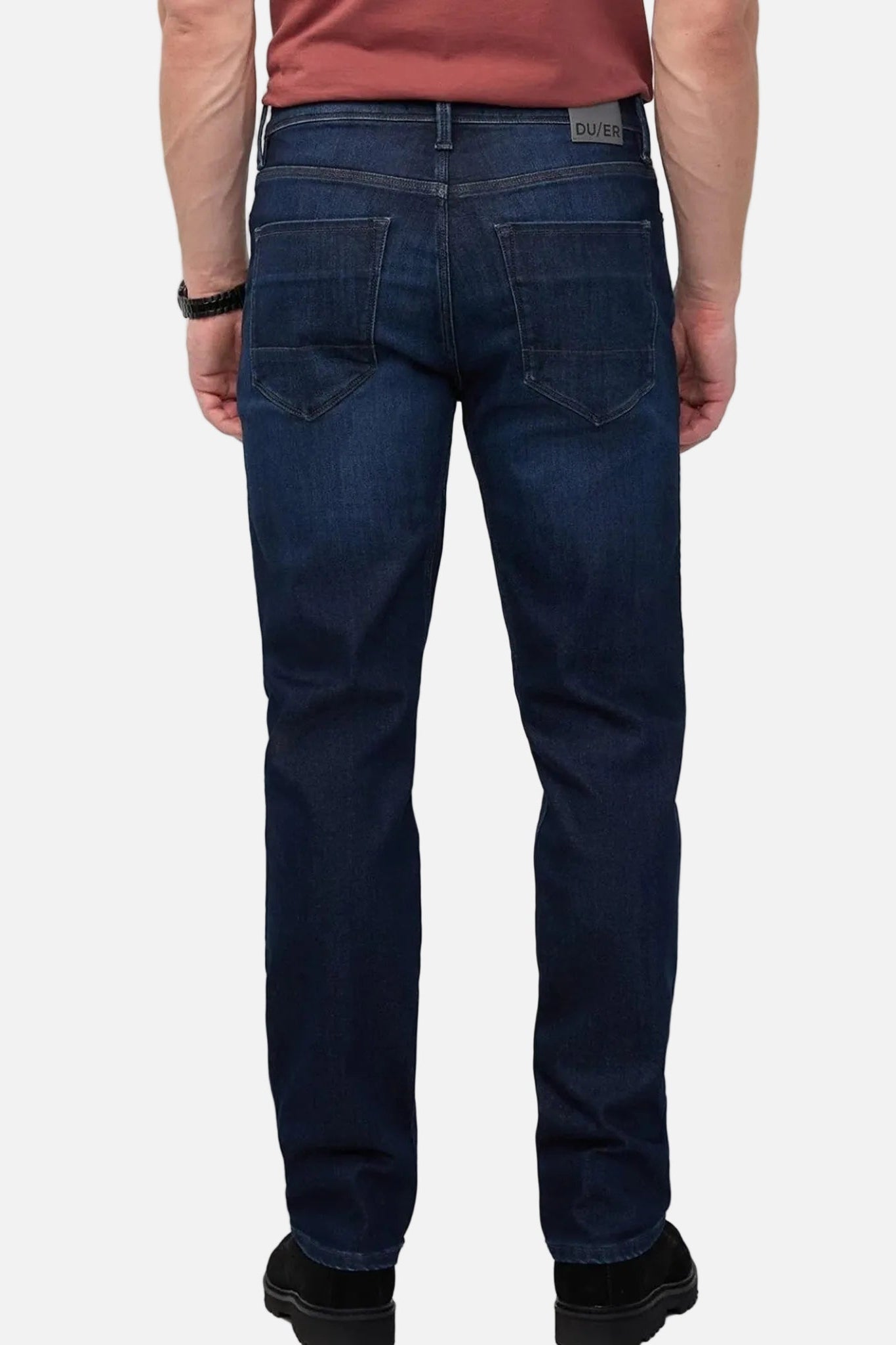 DUER - Tech Fleece Denim Straight - Dark Indigo - BACKYARD