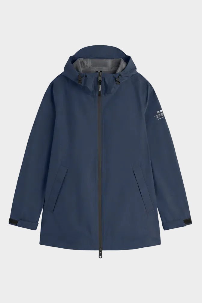 ECOALF-Diluvio Jacket-Steel Blue-BACKYARD