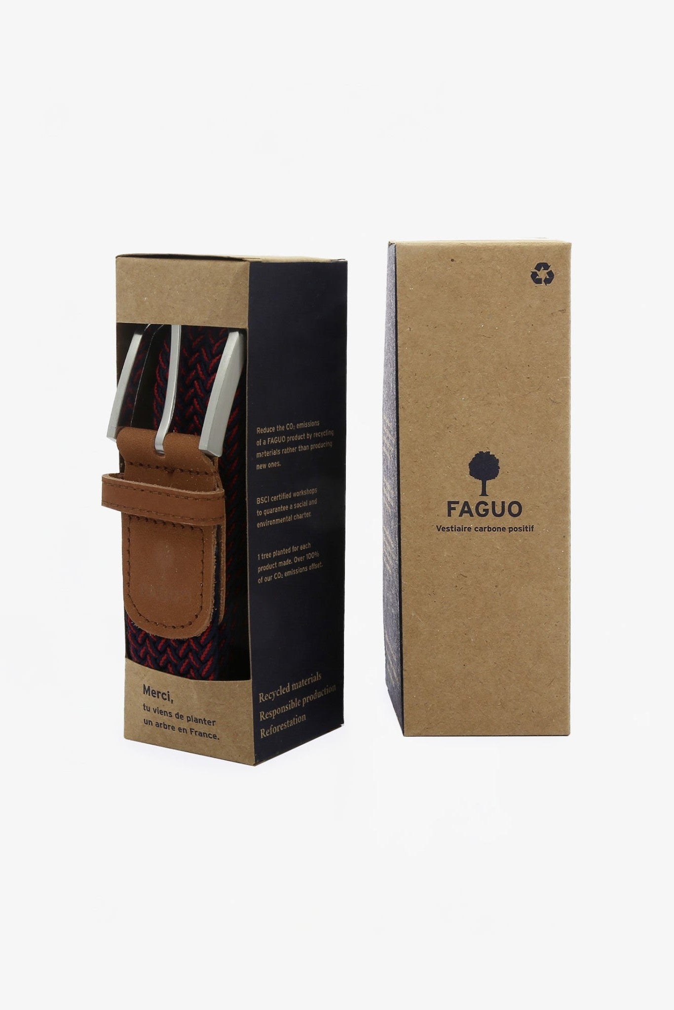 FAGUO - Belt Syn Woven - Red 07 - BACKYARD