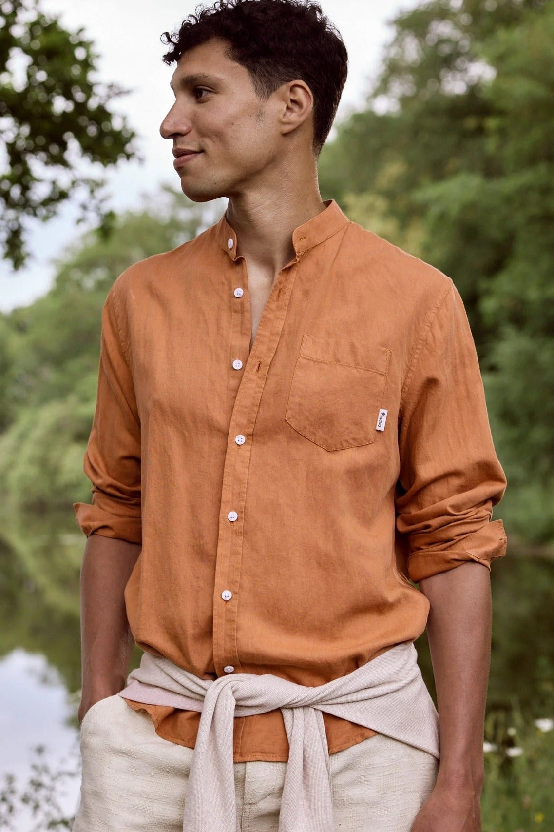FAGUO - Chiavari Shirt Woven - Light Brick - BACKYARD