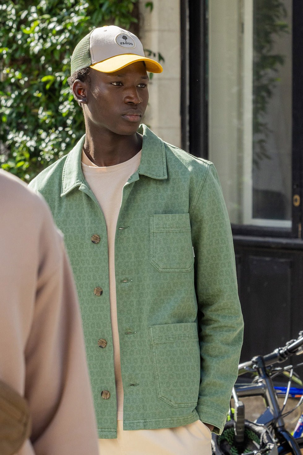 FAGUO - Trucker Cap Heads Woven - Khaki 17 - BACKYARD