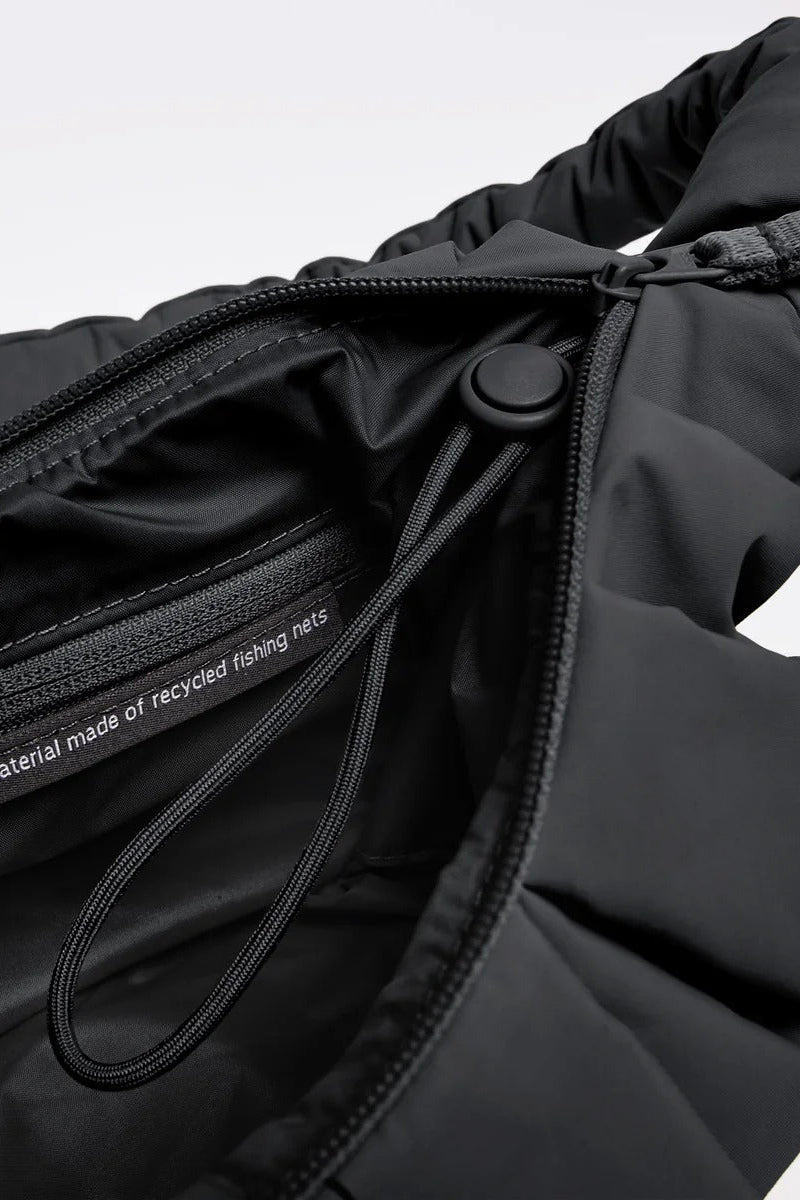 GOT BAG-Pleat Moon Bag Small-Black-BACKYARD