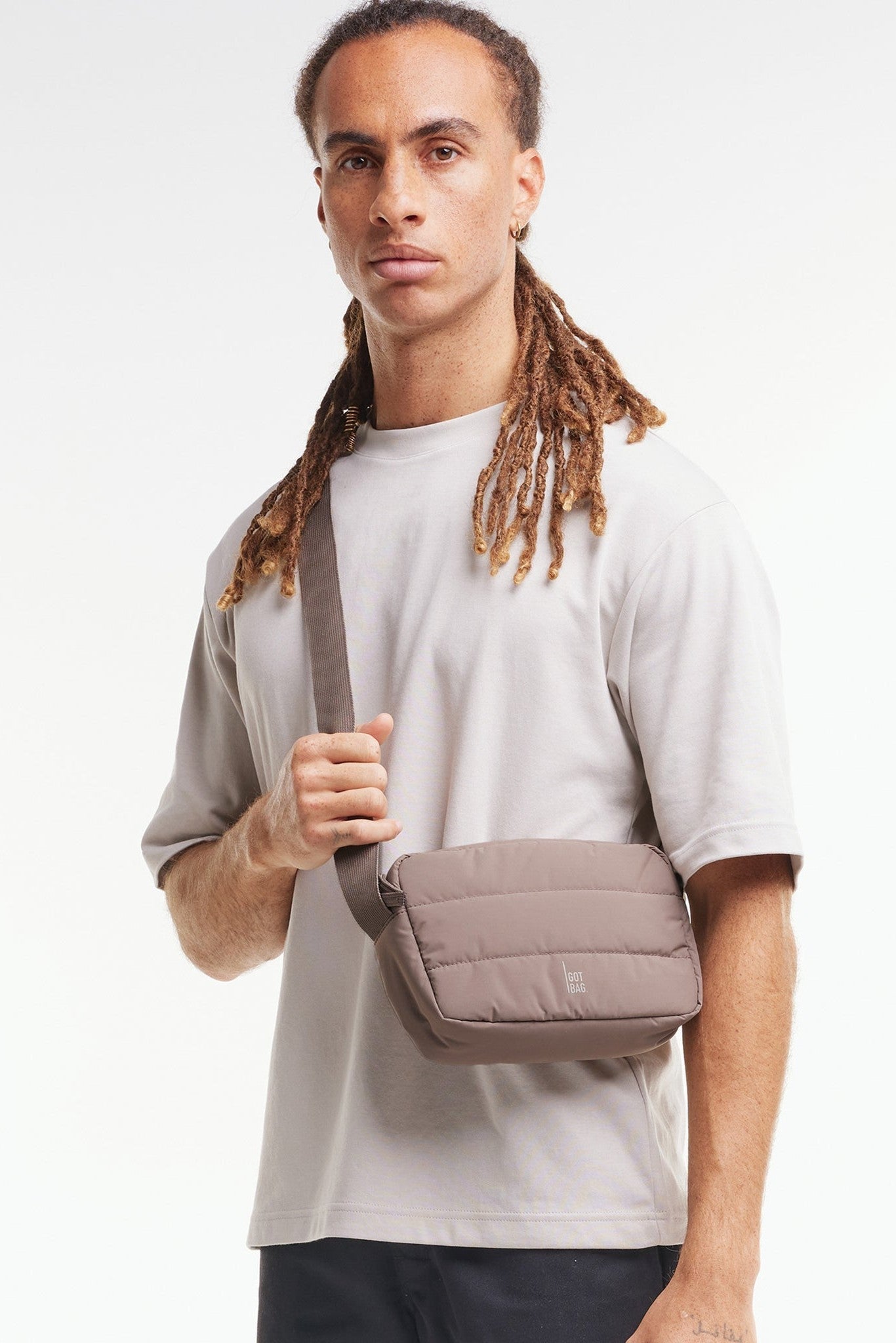 GOT BAG - Puffer Crossbody Bag - Oyster Monochrome - BACKYARD